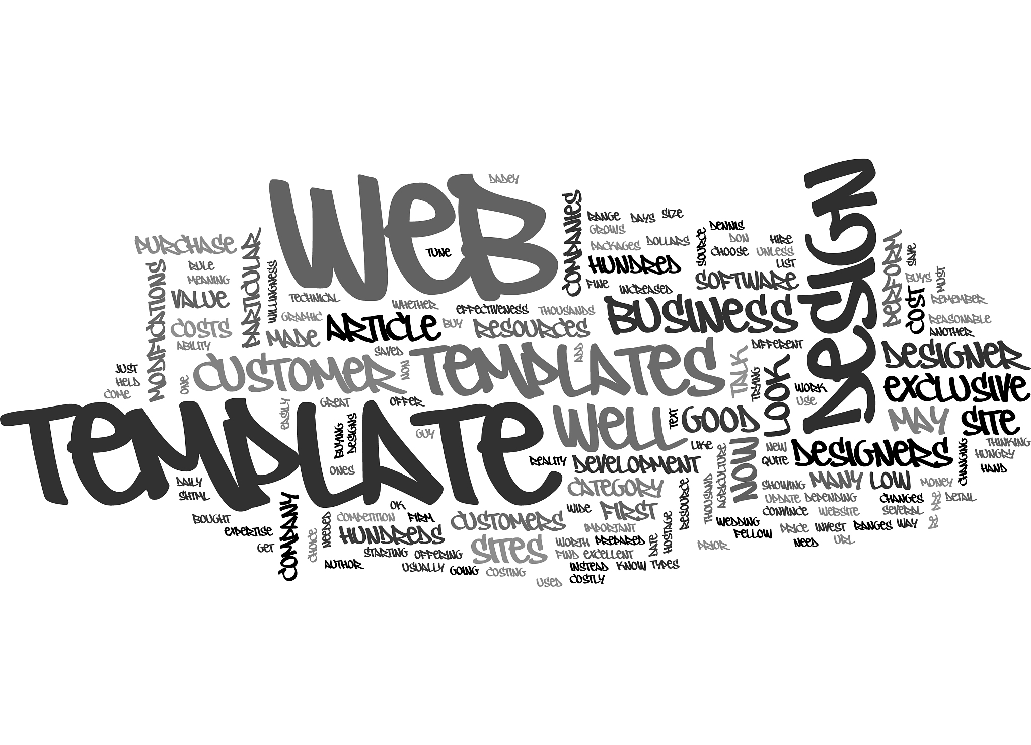 are web templates worth it text word cloud concept