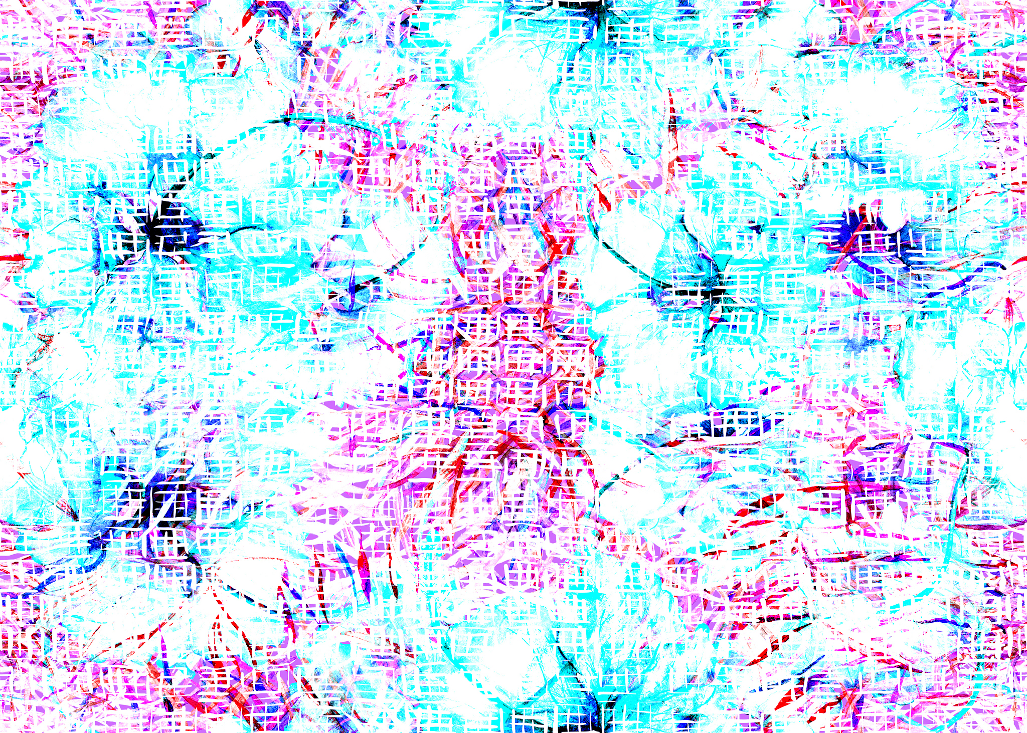 watercolor geometric pattern.
