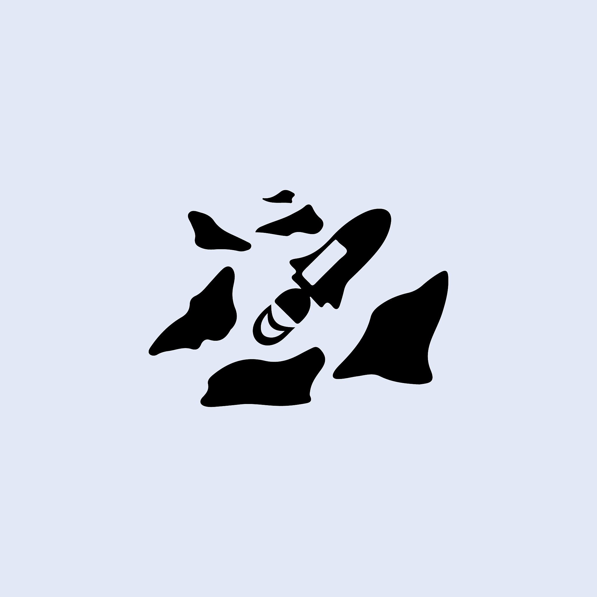 rocket between meteors icon. elements of space icon. signs, symb