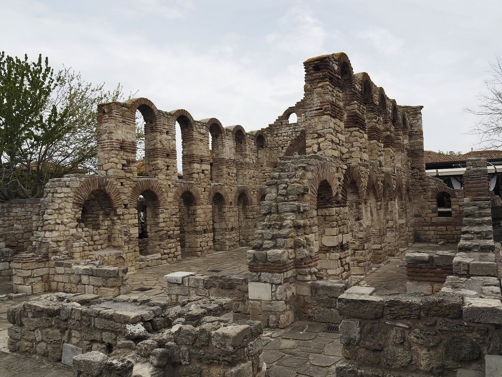 hagia sophia church in nesebr or nessebar, black sea, bulgaria