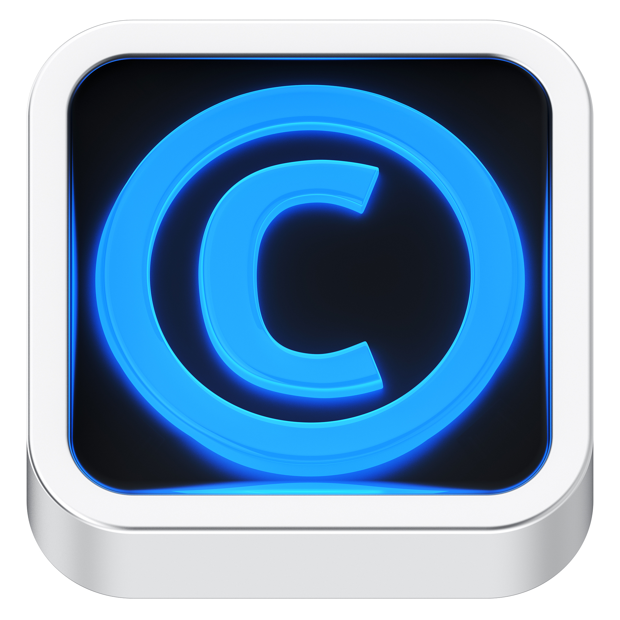 copyright luminous icon