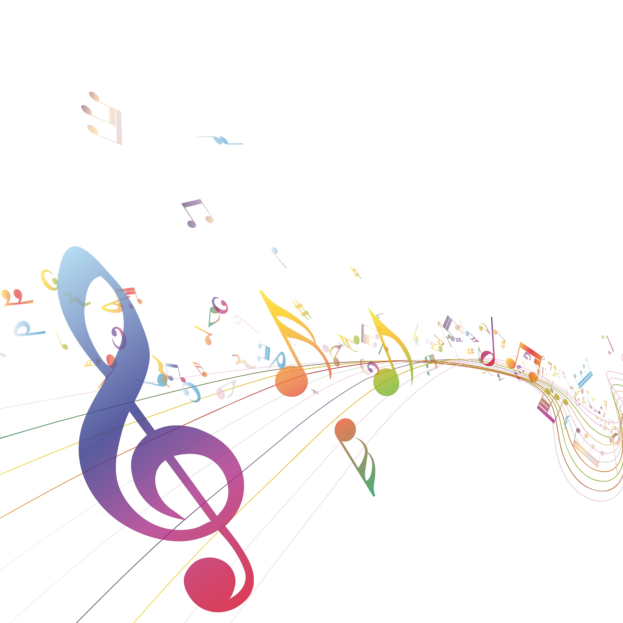 notes music color