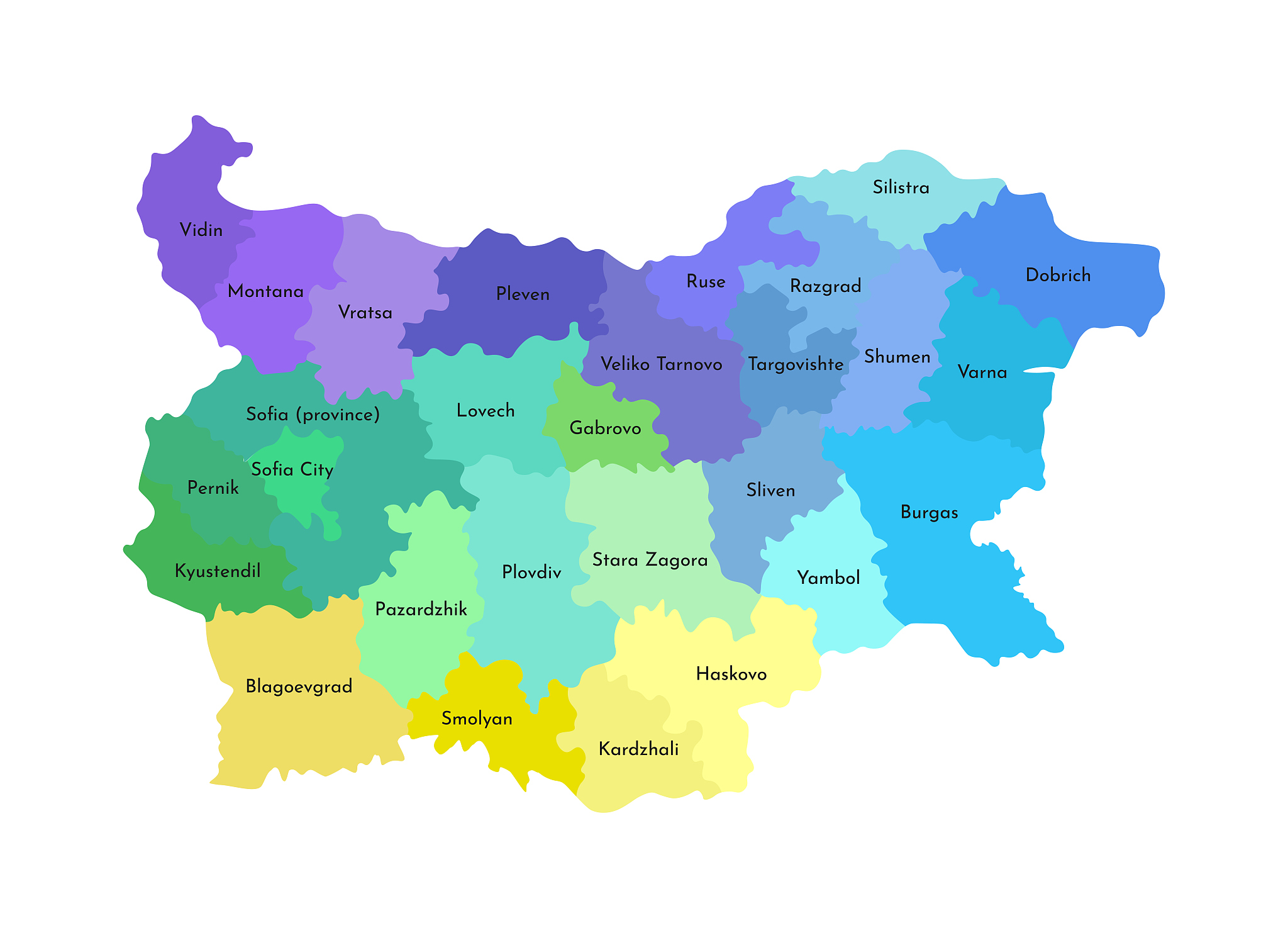 vector isolated illustration of simplified administrative map of