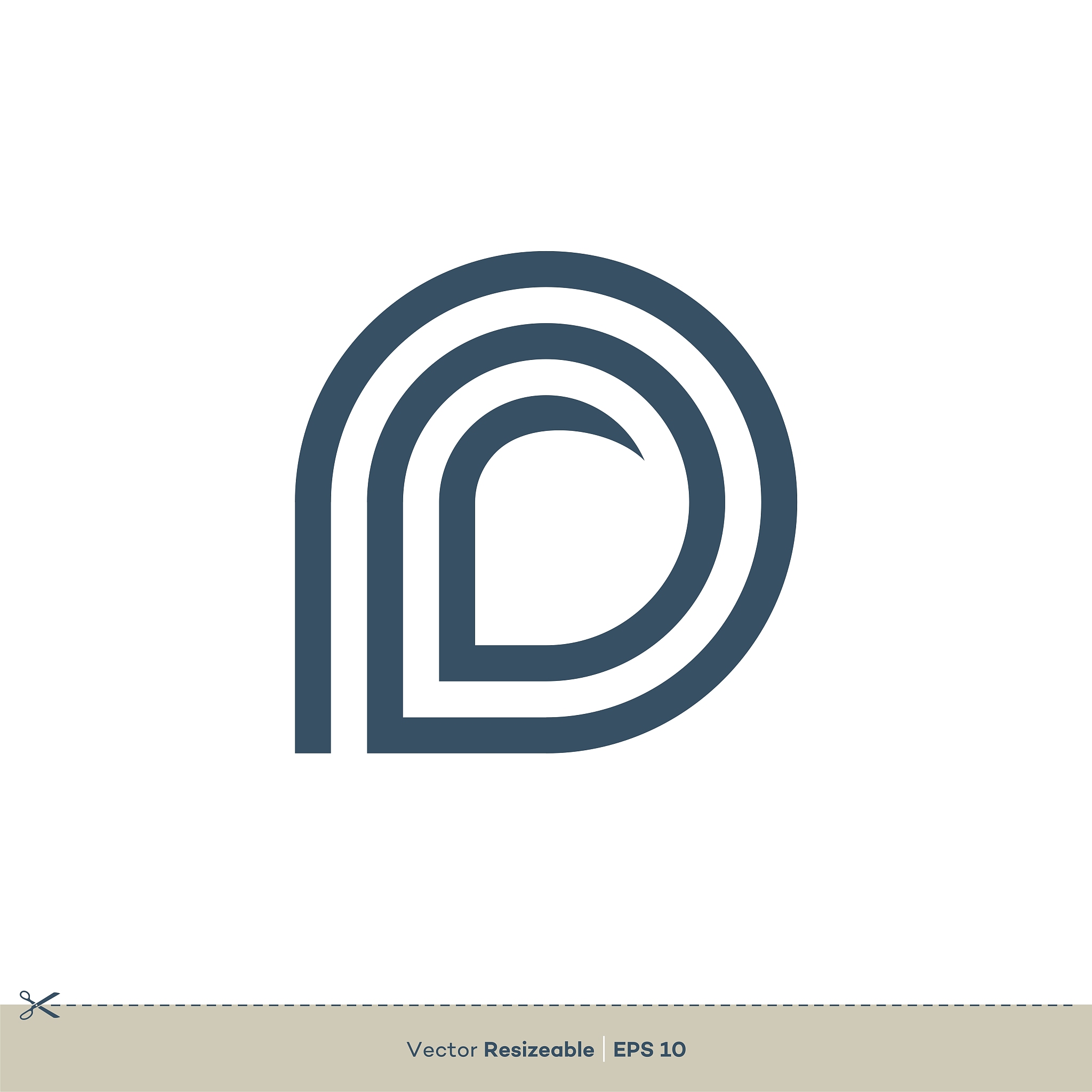 d letter vector logo template illustration design. vector eps 10