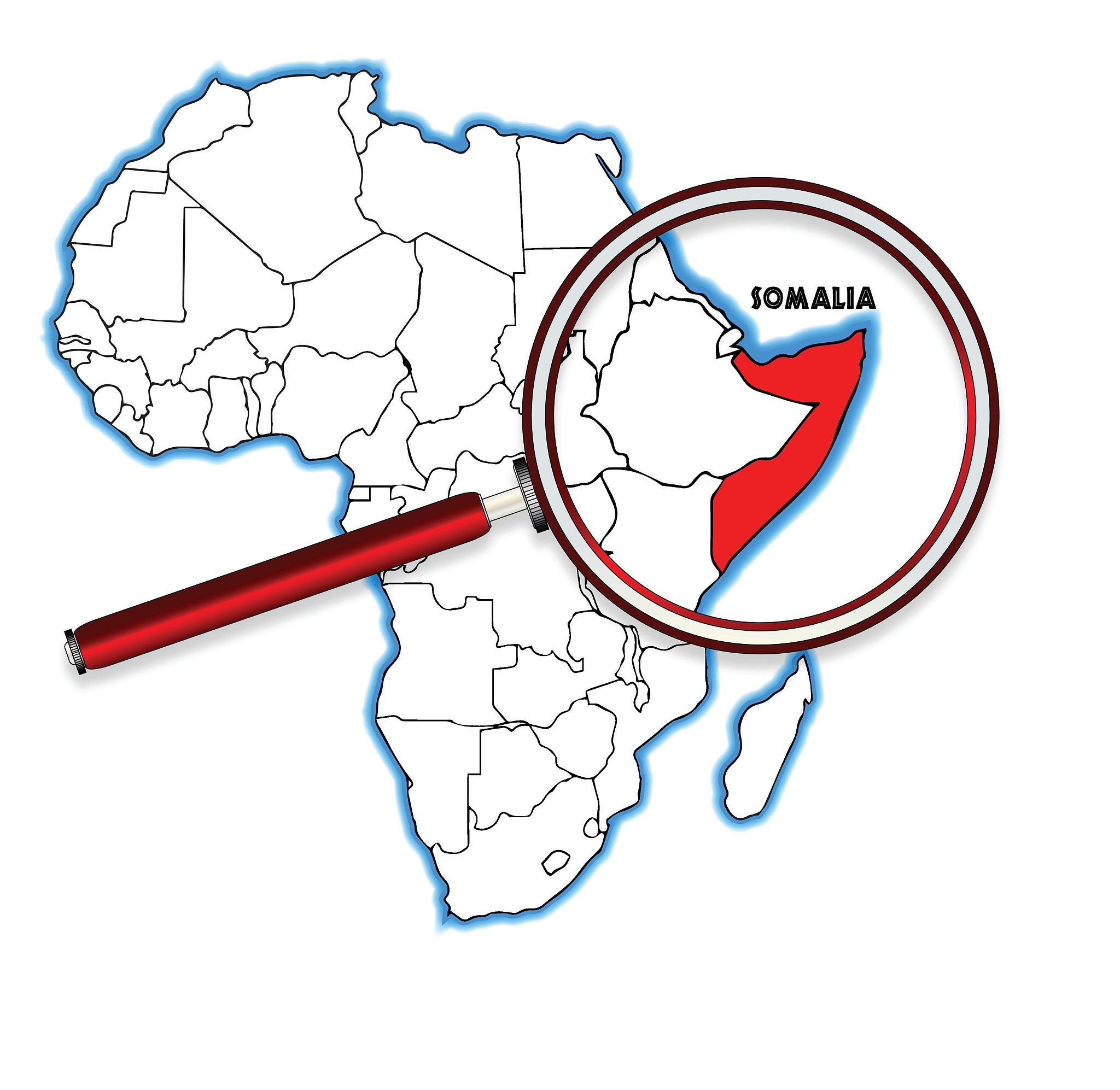 somalia under a magnifying glass
