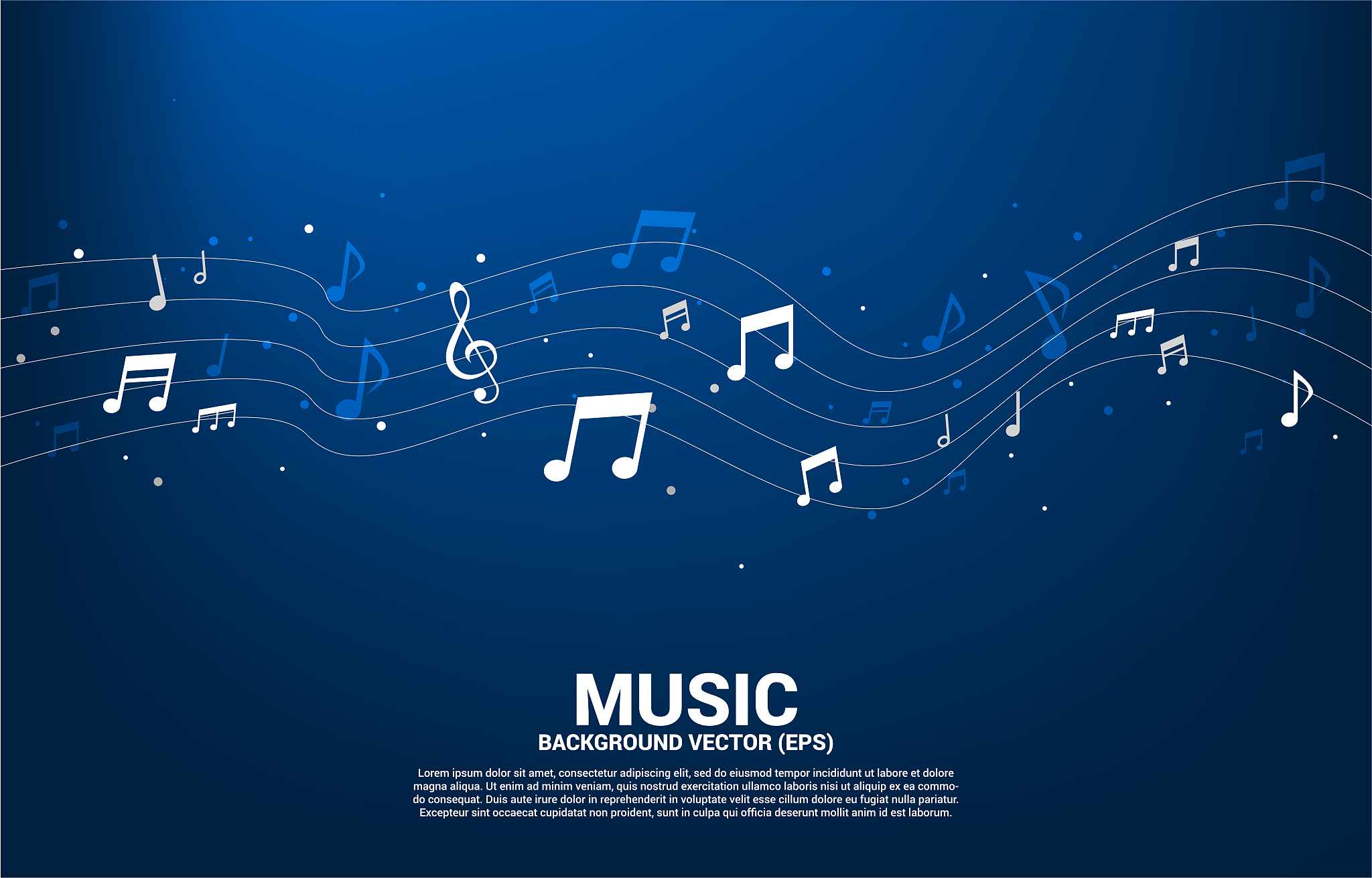 vector music melody note dancing flow .
