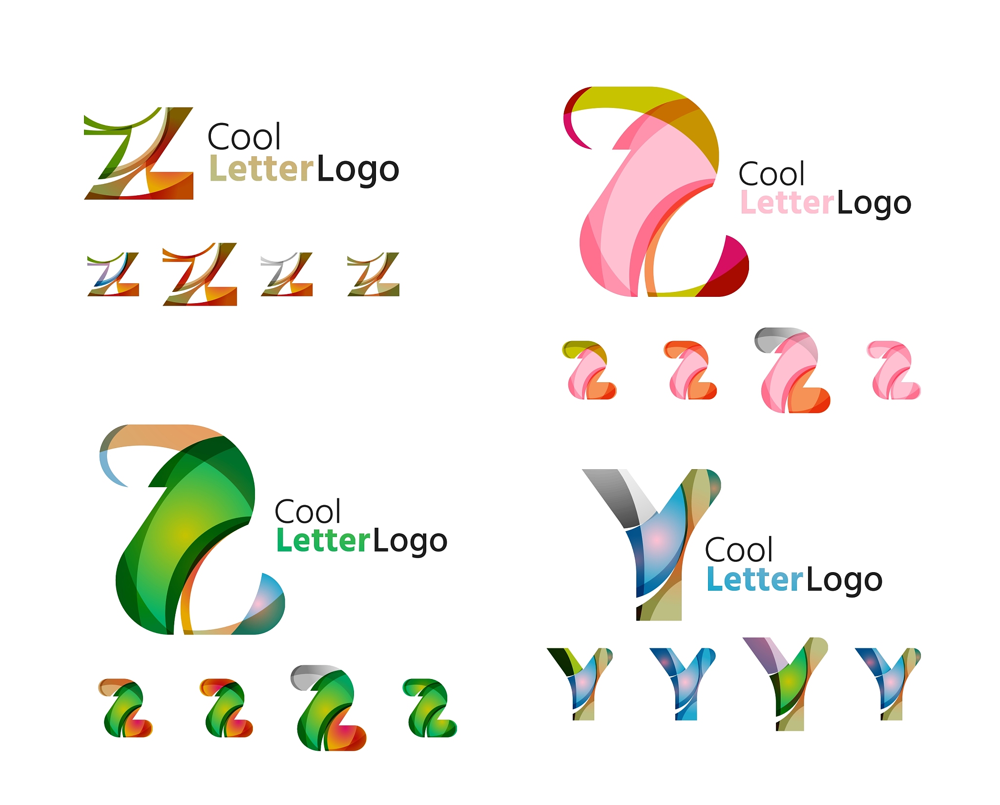 letter business emblem collection