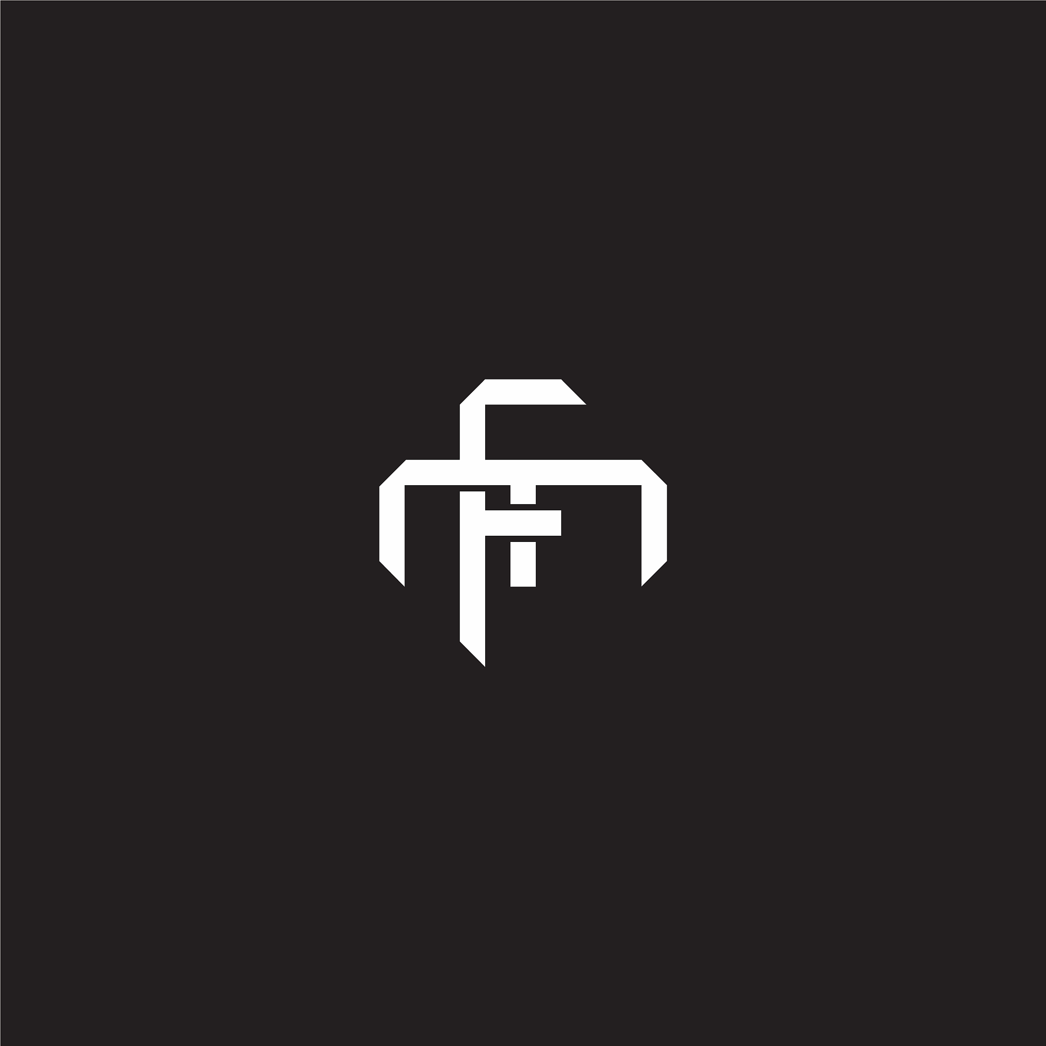 fm initial letter overlapping interlock logo