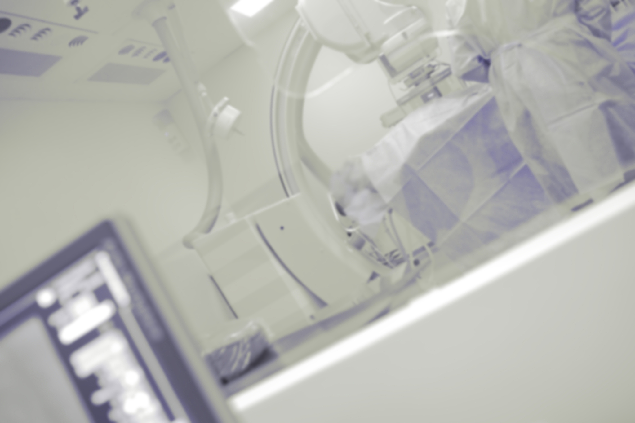 cathlab operating room, unfocused background