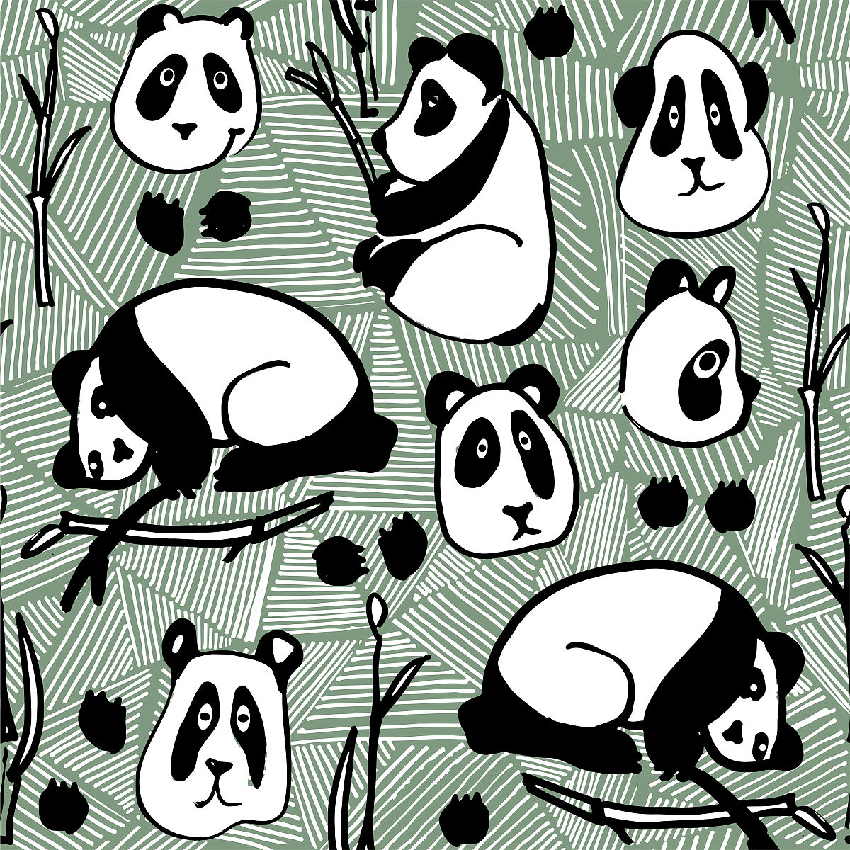 请将这段话改写通过调整语序、增减字数、替换同义词等方式避免与原文出现连续5个字相同的句子使这段话更加具有逻辑：用中国国宝熊猫为主形象进行创作