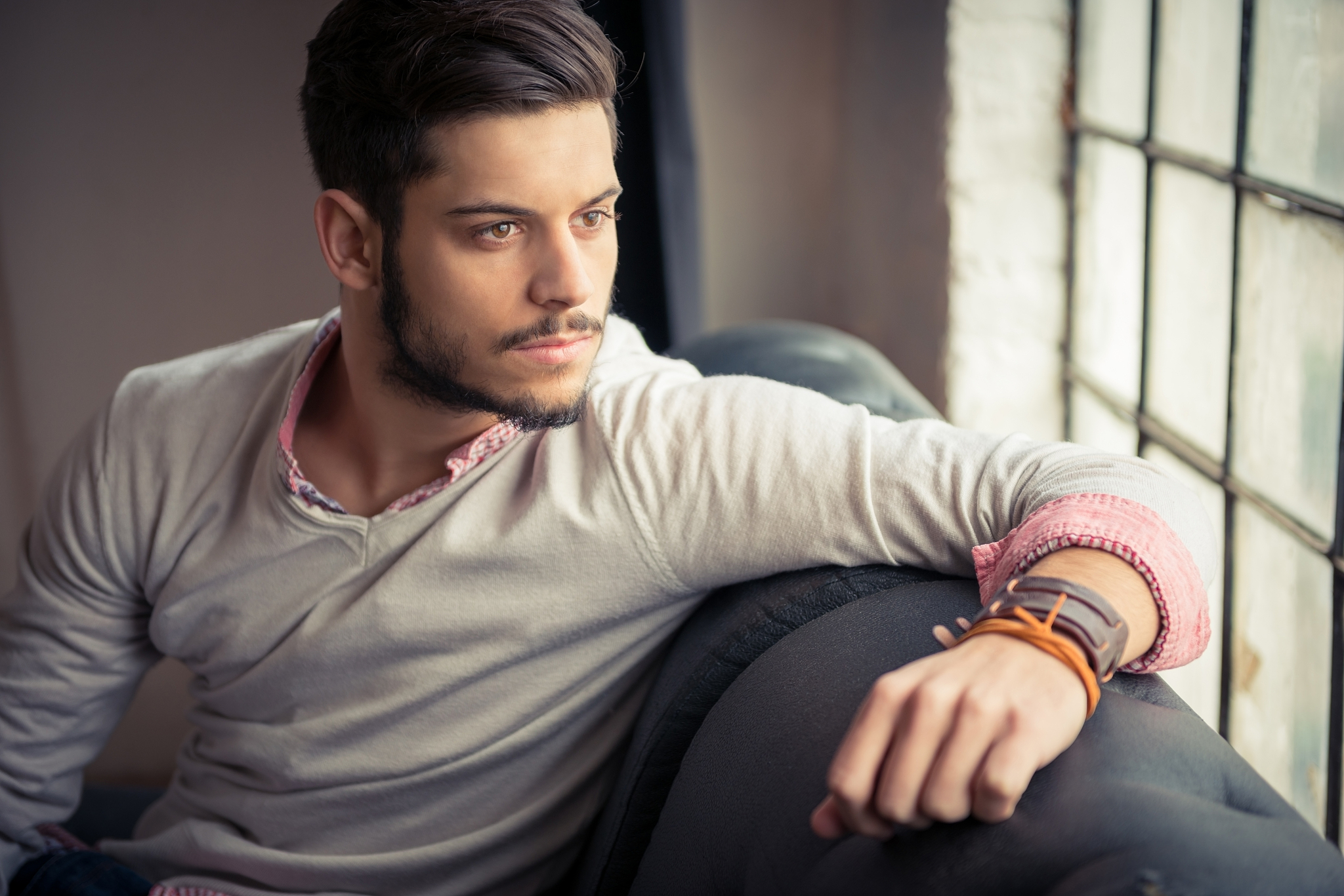 attractive young male model