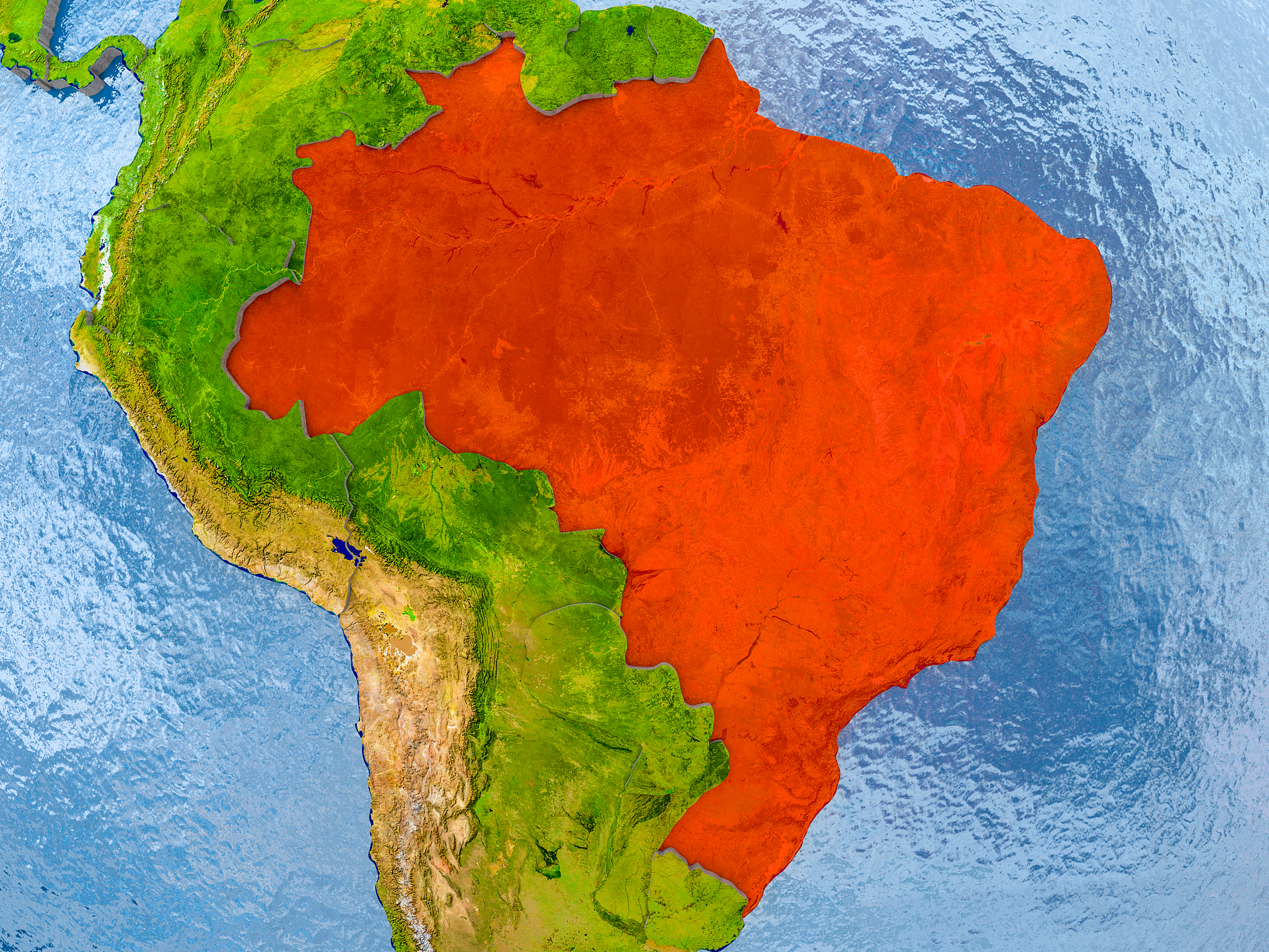 map of brazil