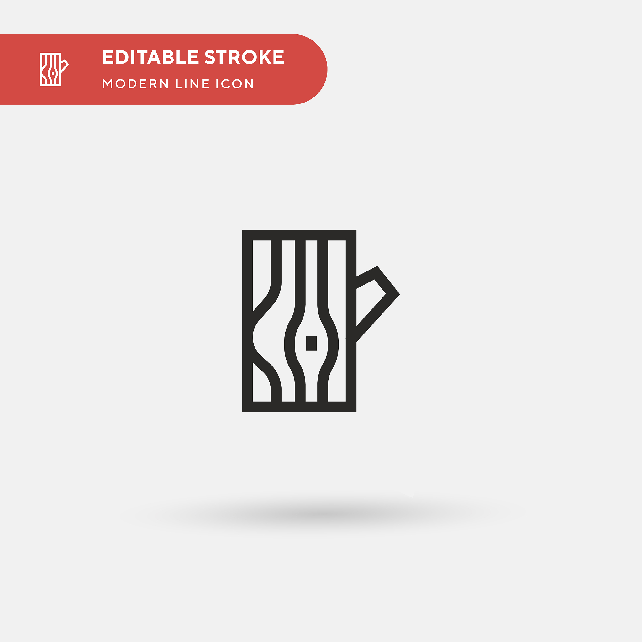 wood simple icon symbol