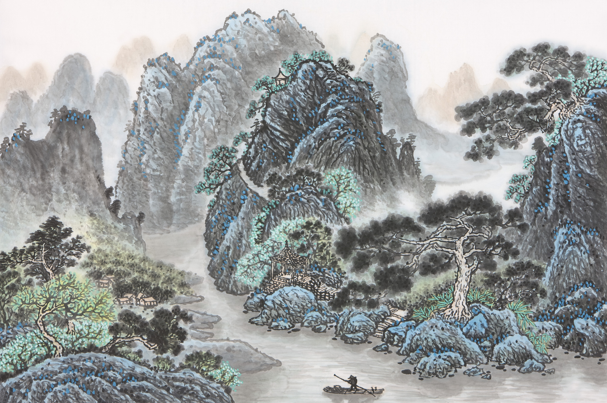 富春山居图的流程过程