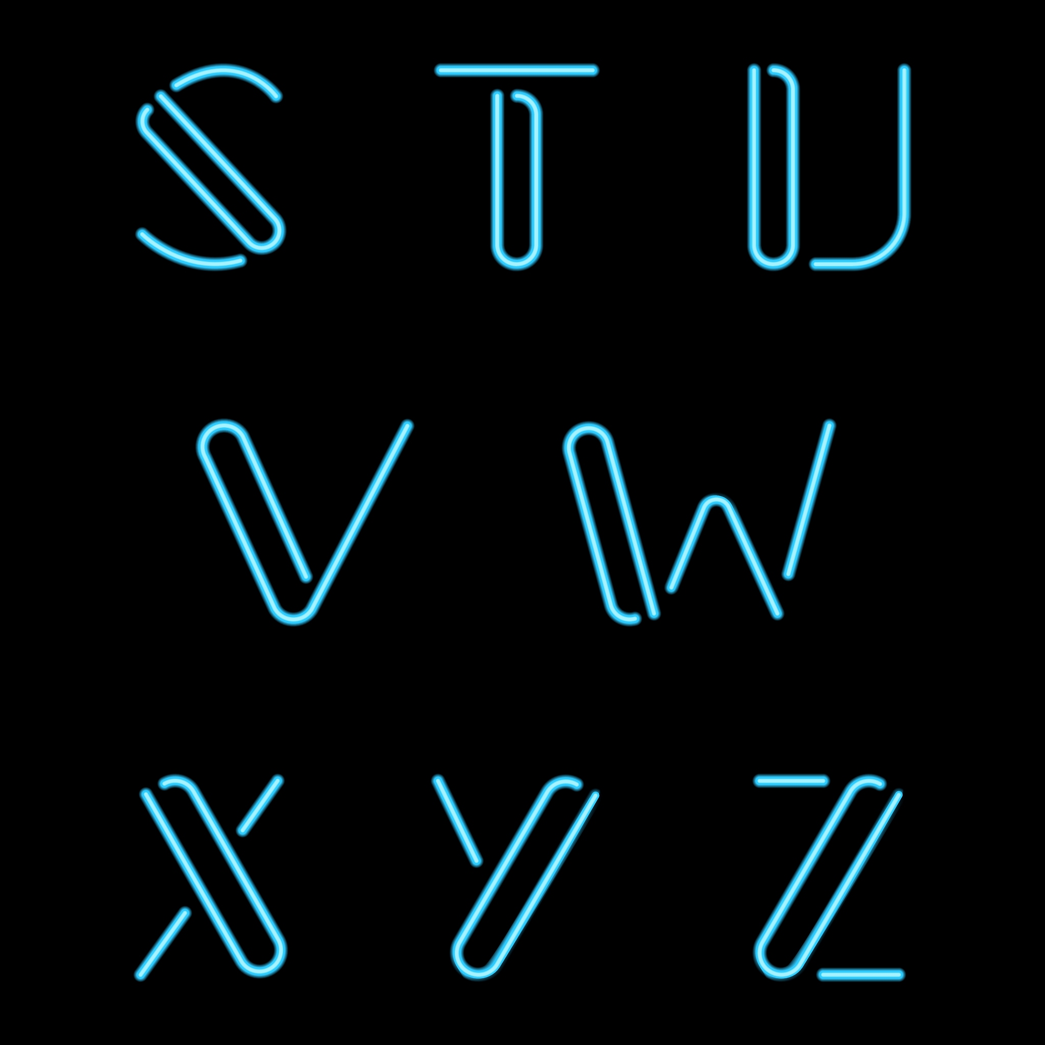 neon letters