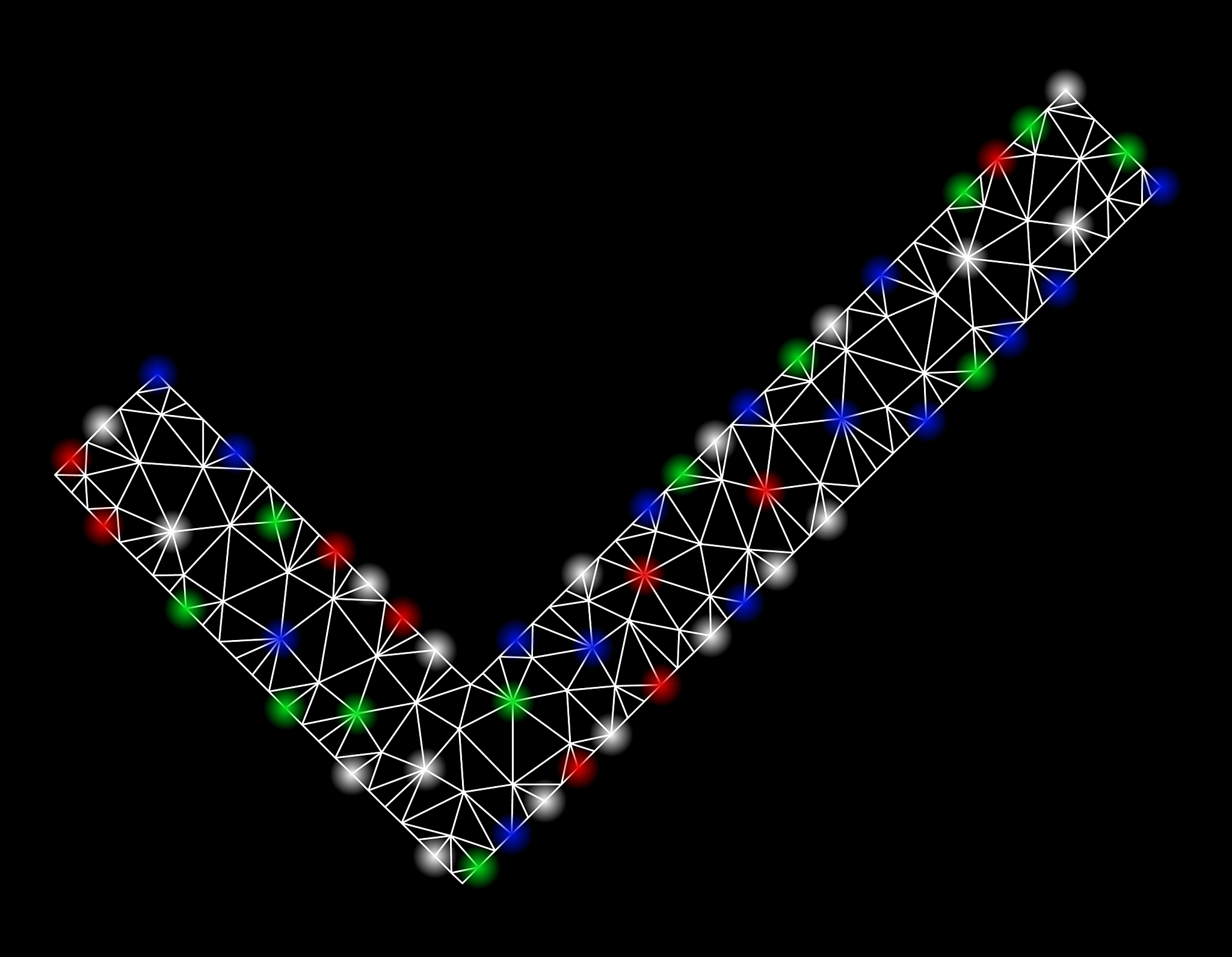 bright mesh network accept with light spots