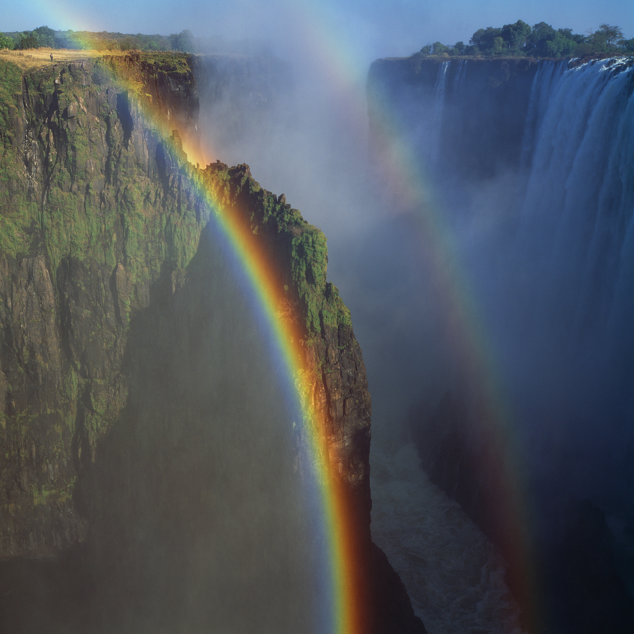 a rainbow near waterfall victoria