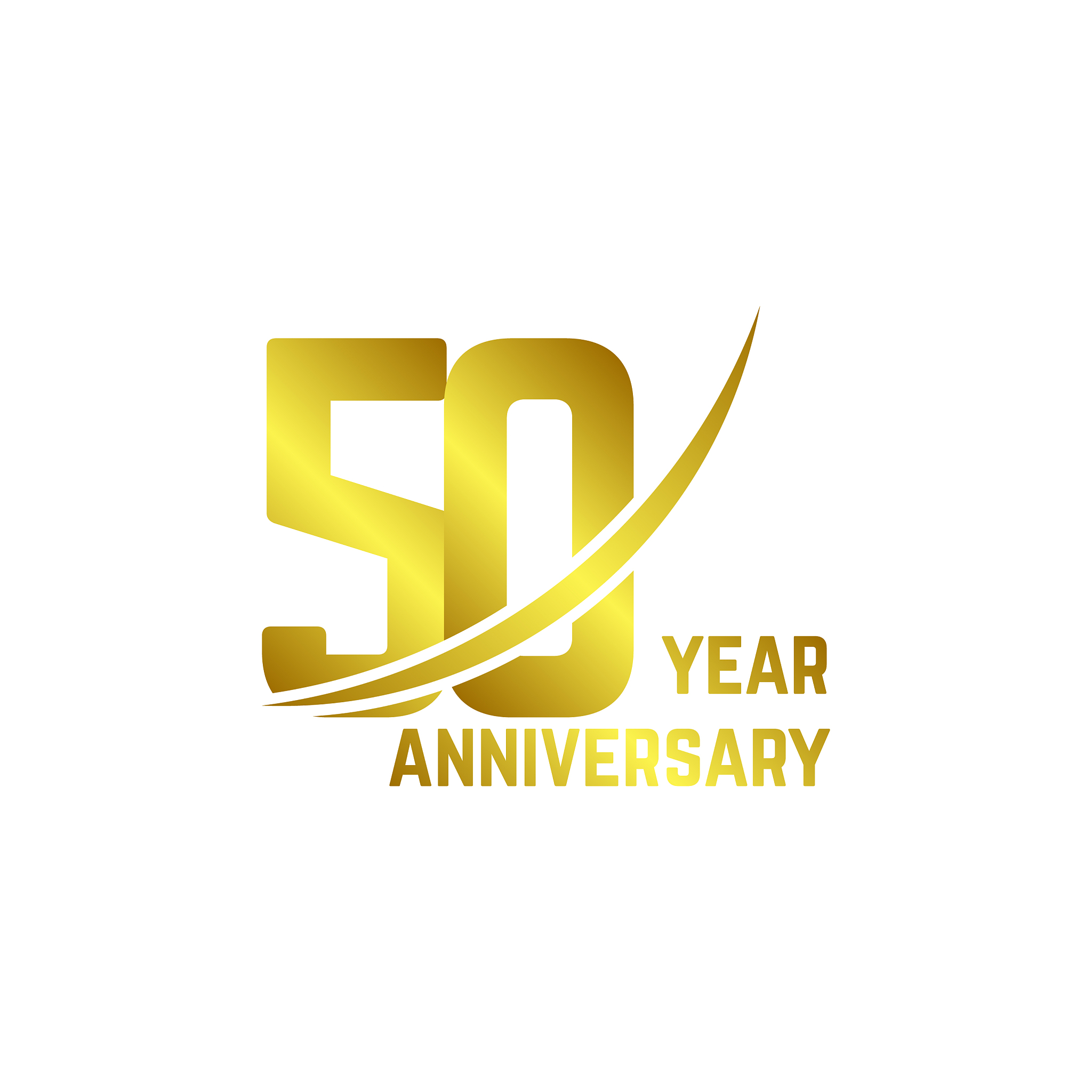 50 year anniversary logo template design