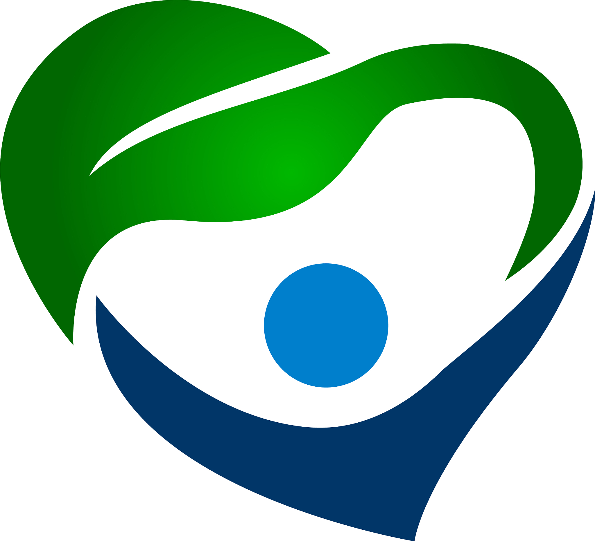 love green heart human life logo design