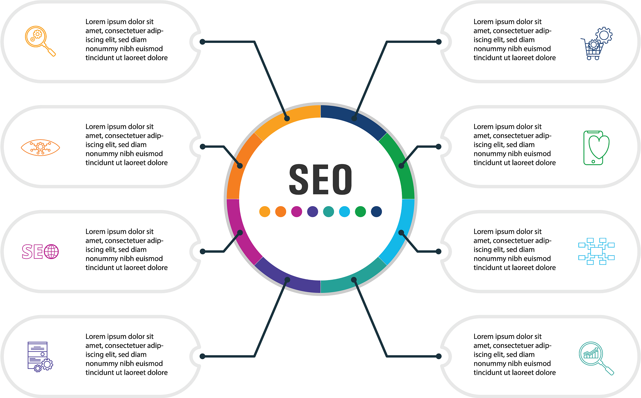 seo infographics design timeline concept include