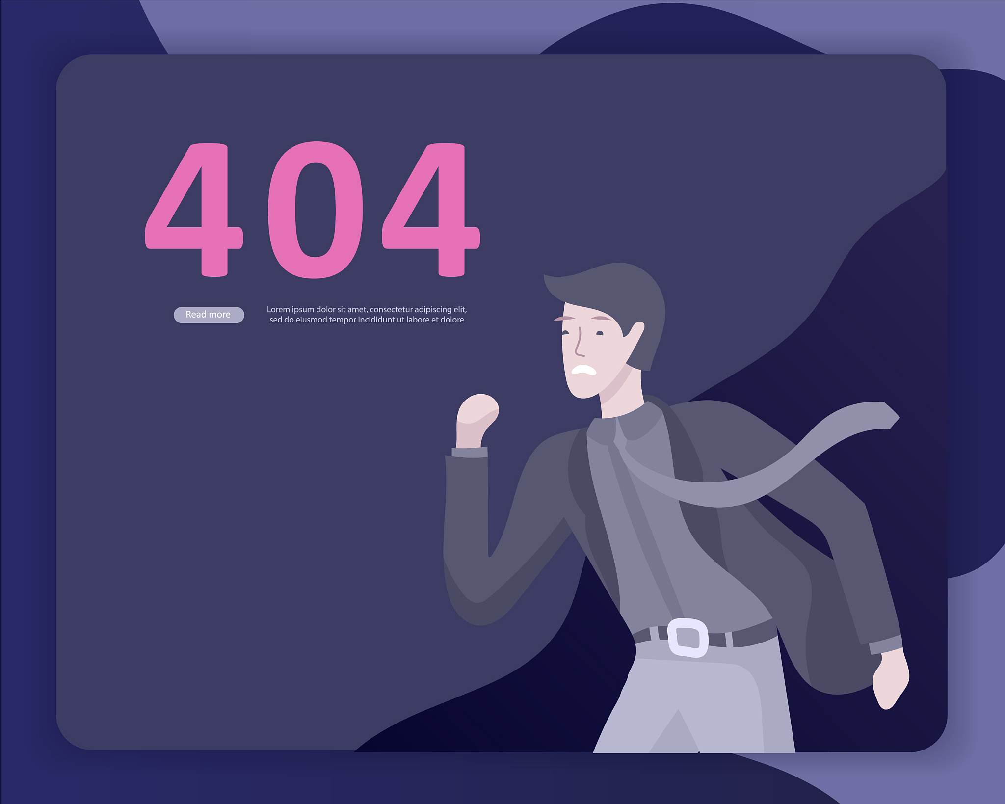 landing page templates error page