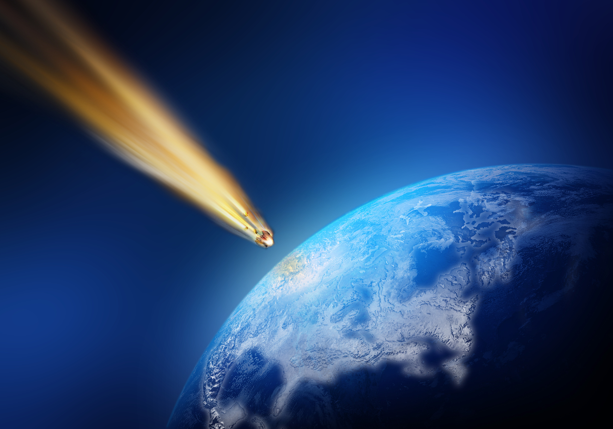 meteor about to hit the earth