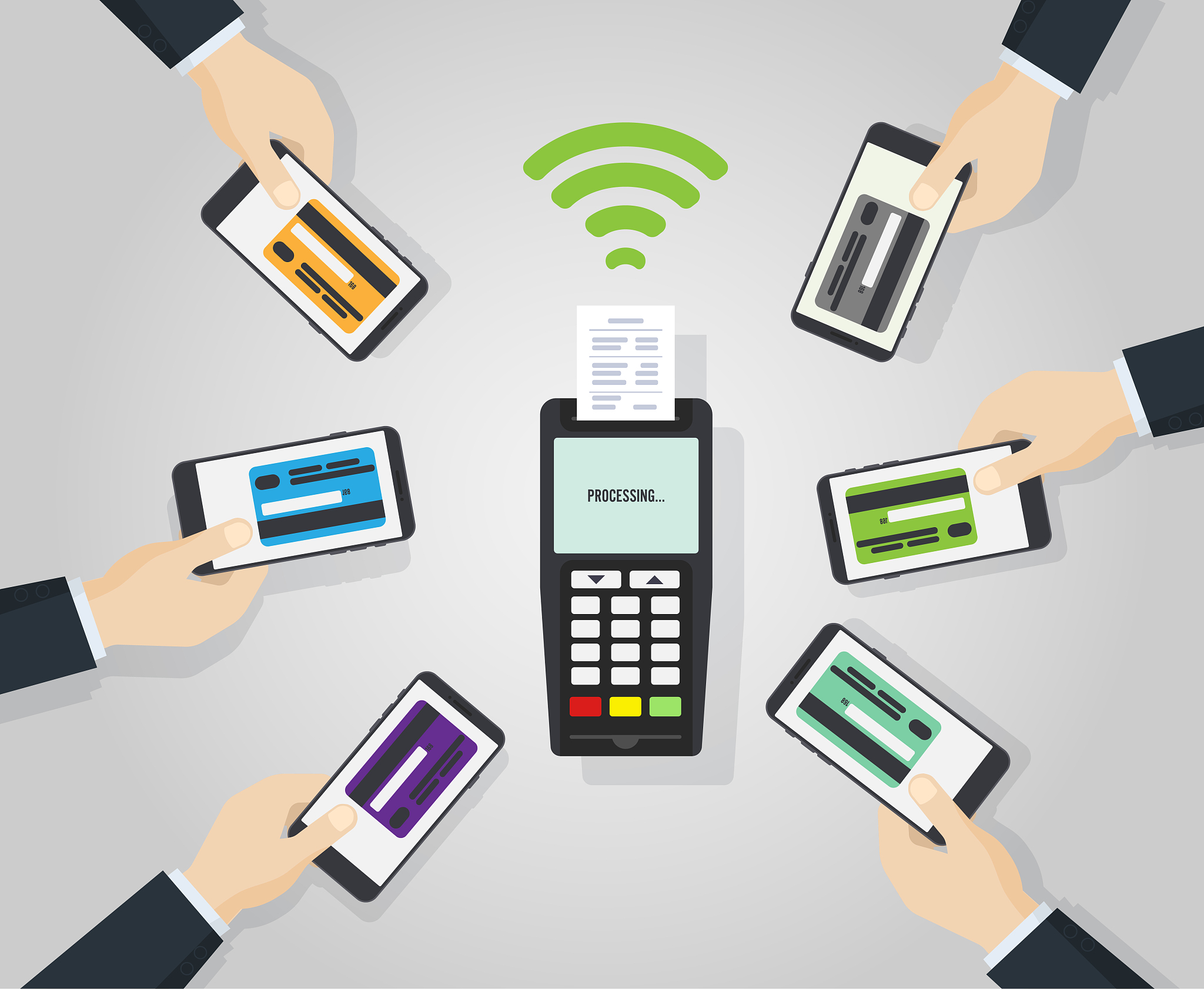 contactless payment - illustration