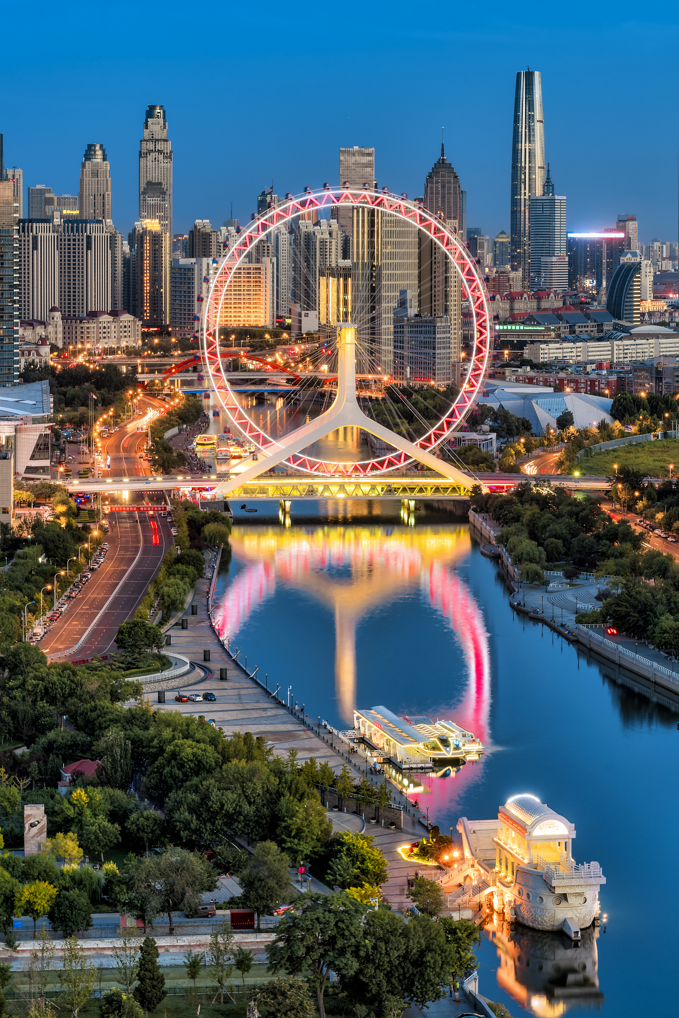 天津之眼夜景