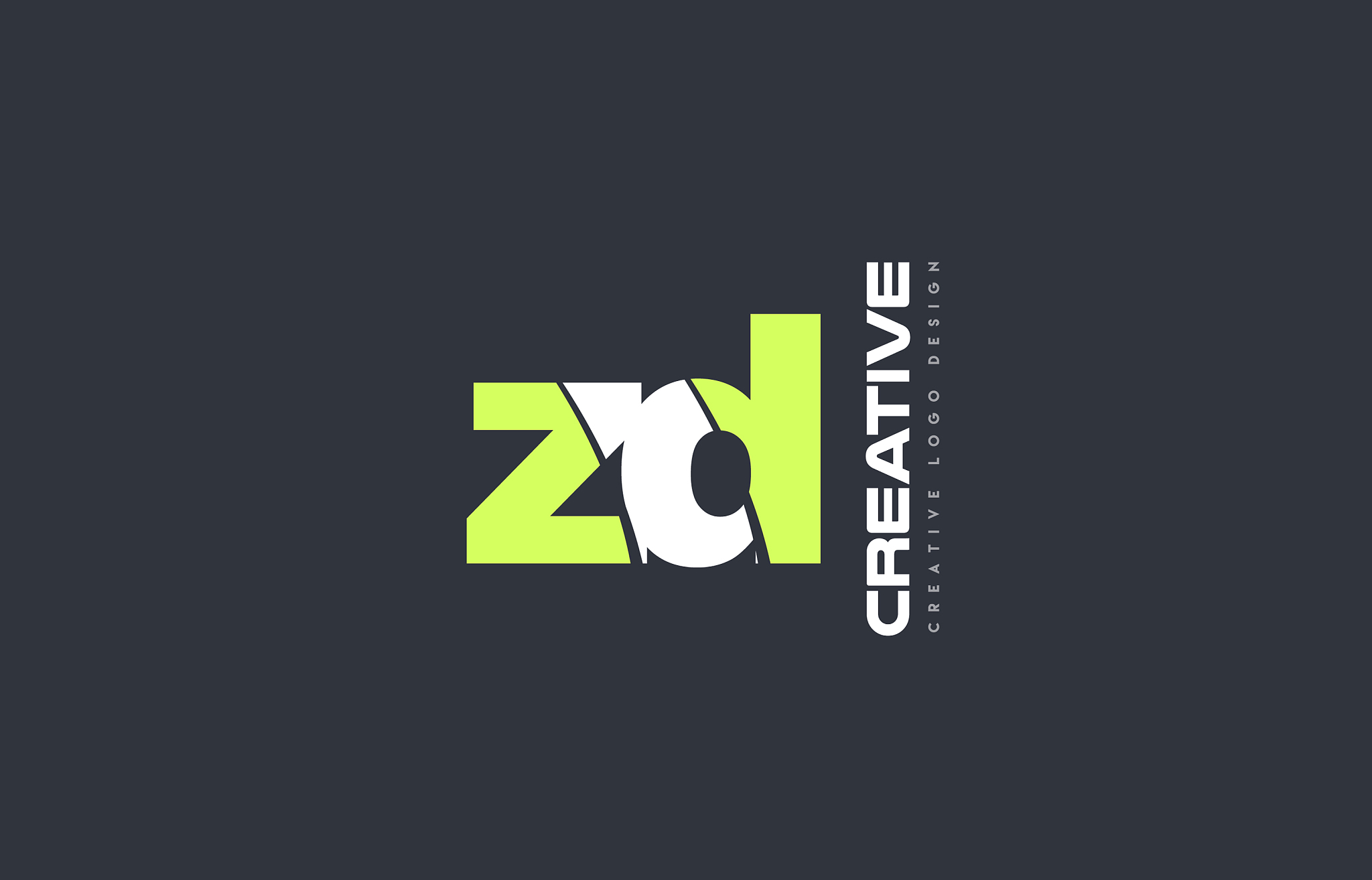 green letter zd z d combination logo icon company