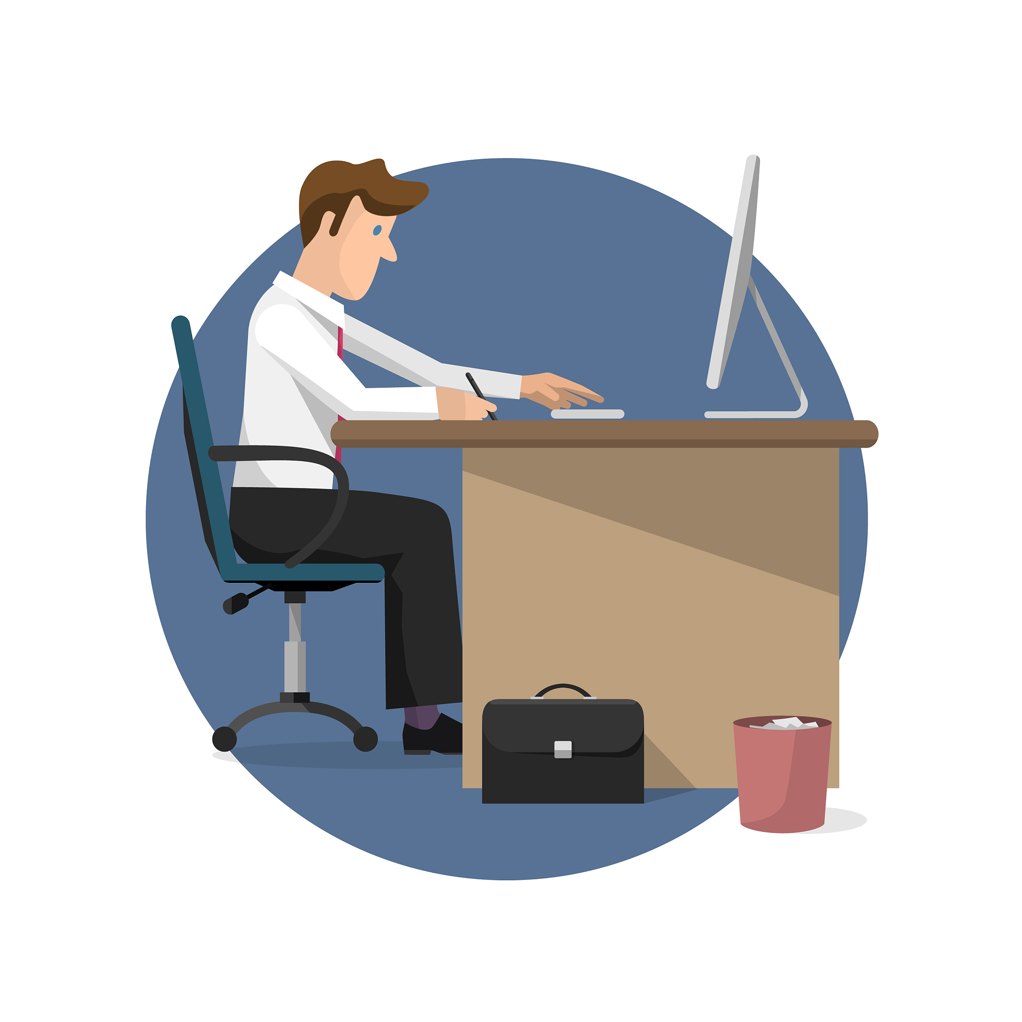 businessman working in office