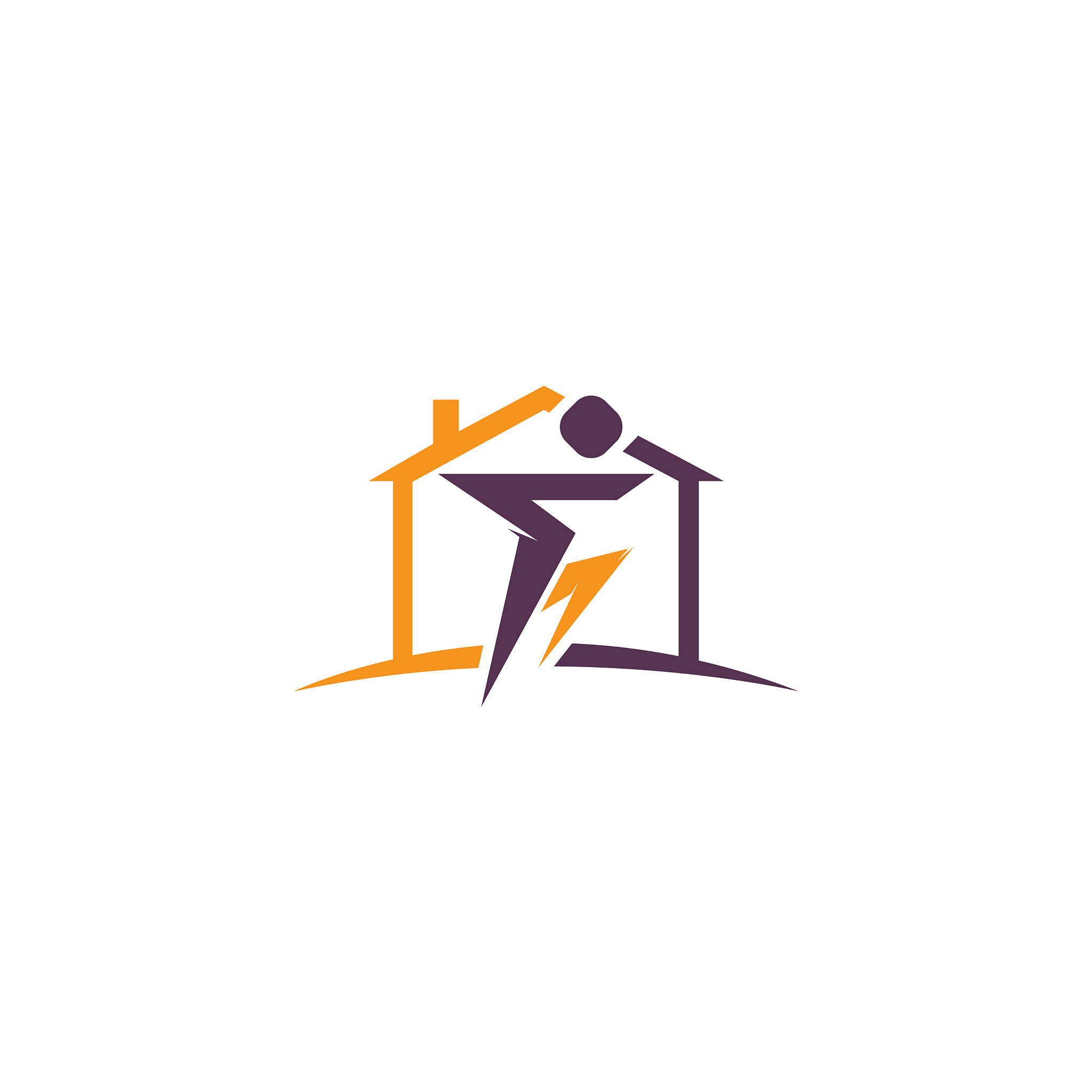 home human athlete logo design