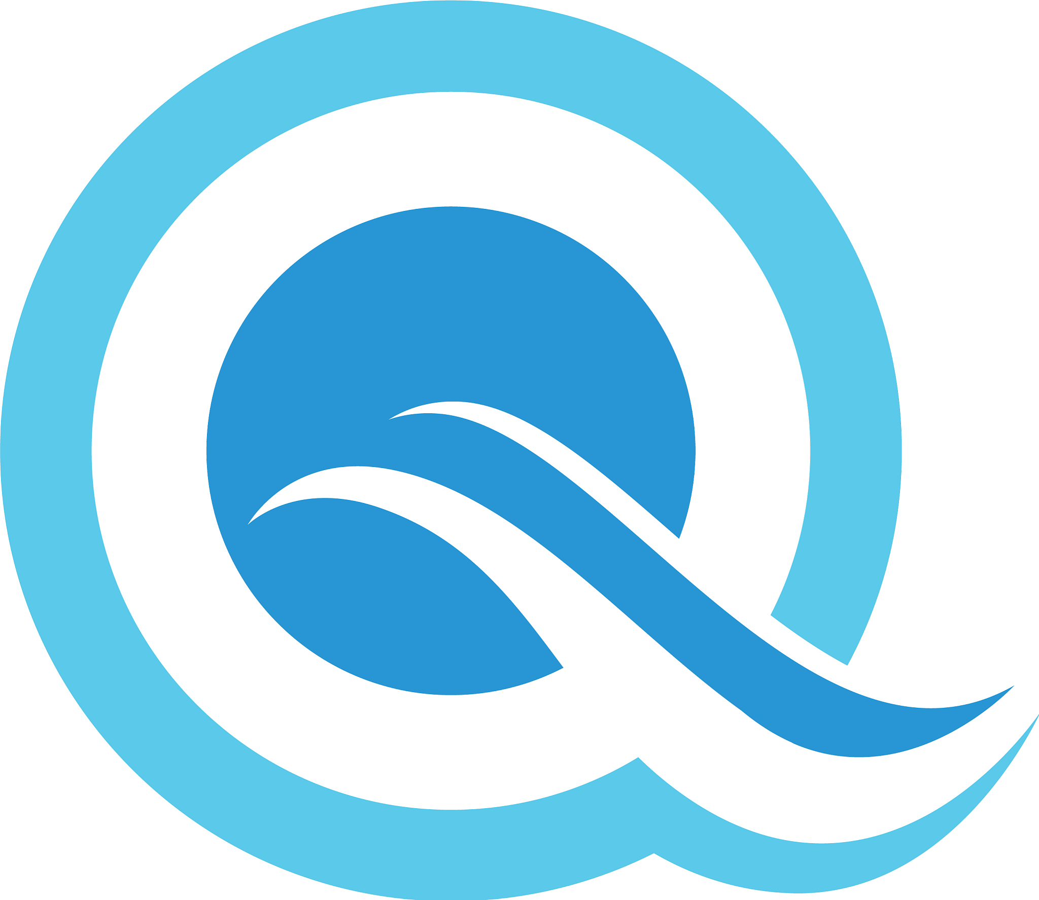 q letter logo template