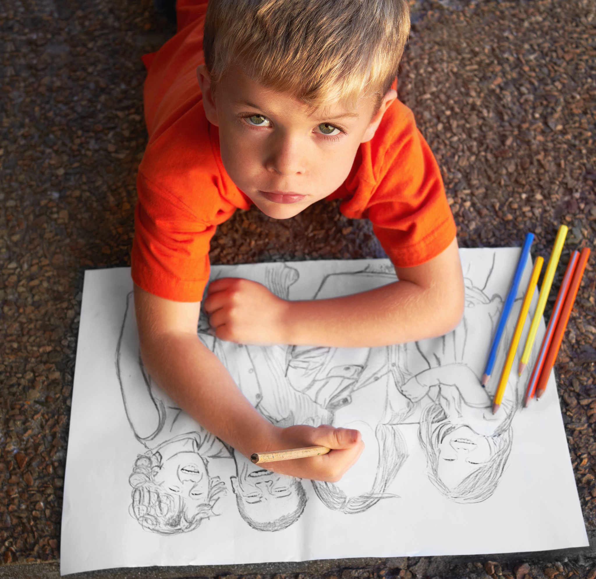 he's a talented sketch artist!