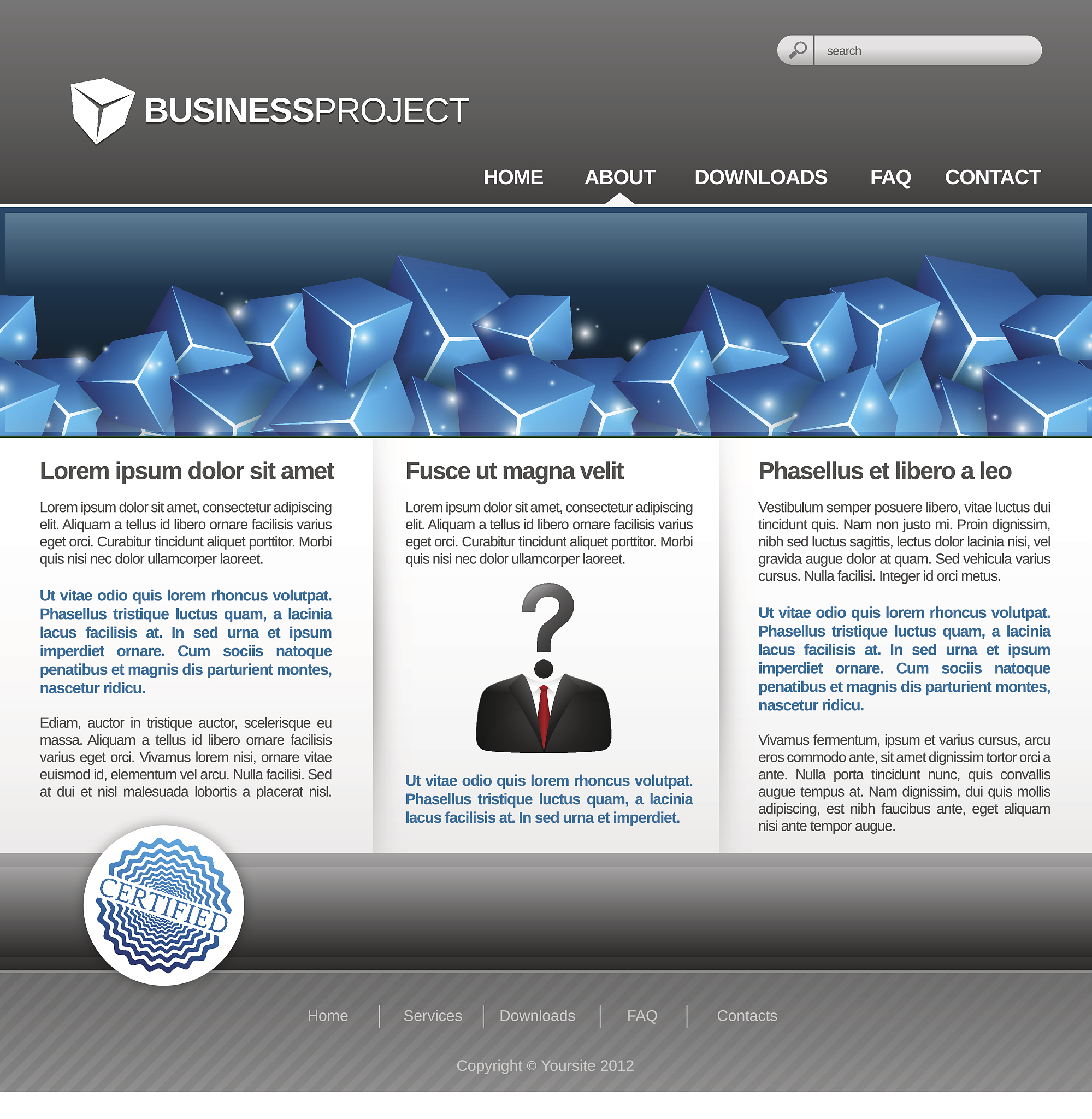 business website template