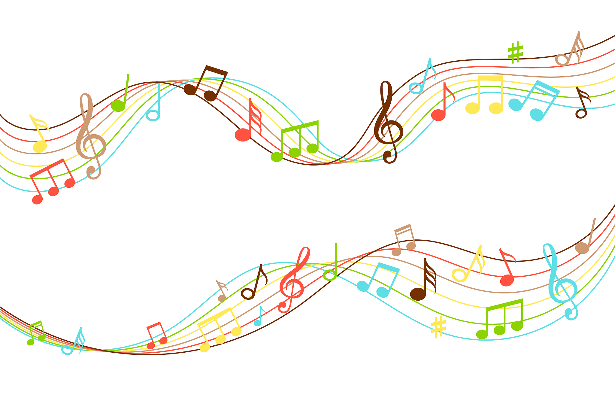 musical flow vibrant color music soundwave