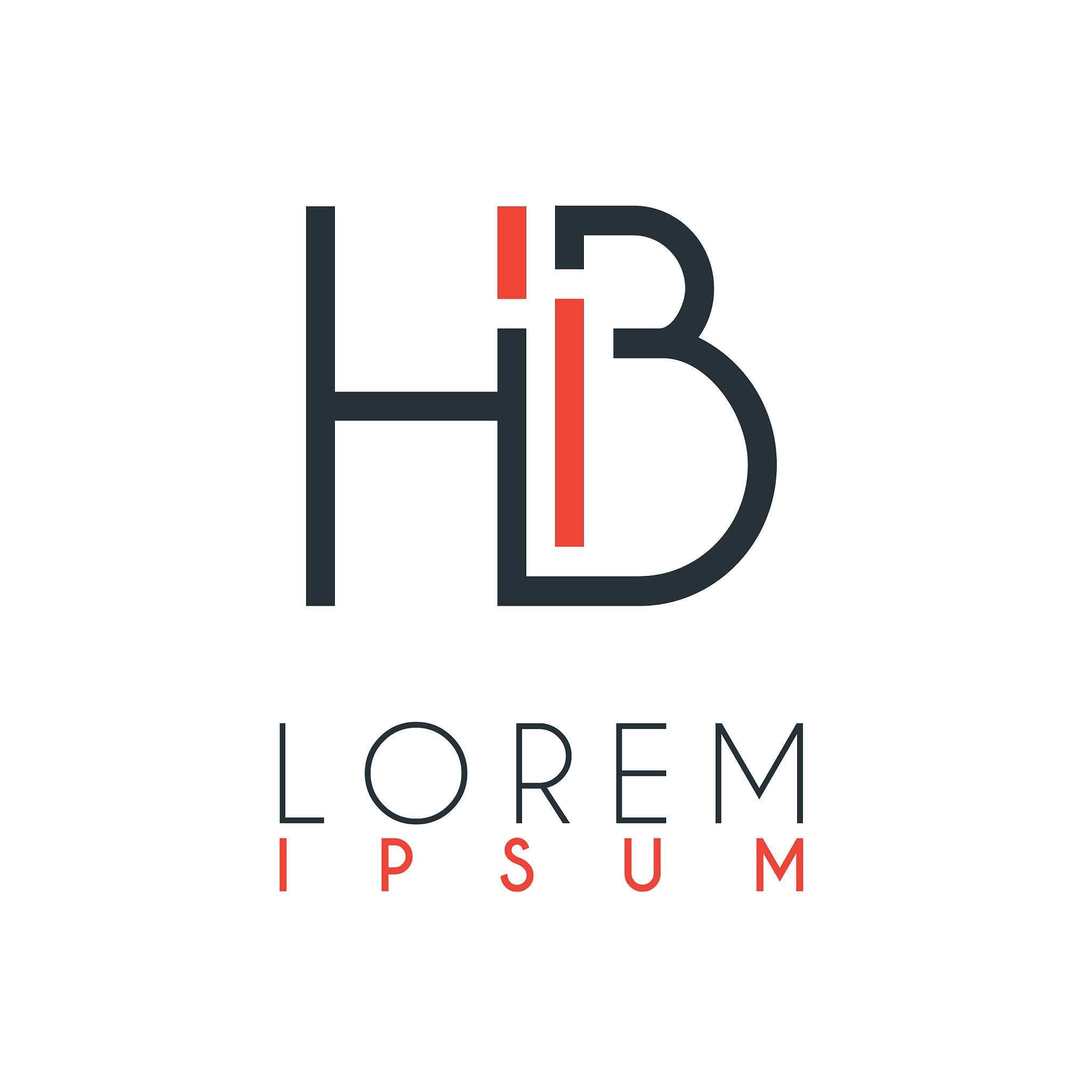 the logo between letter h and letter b or hb