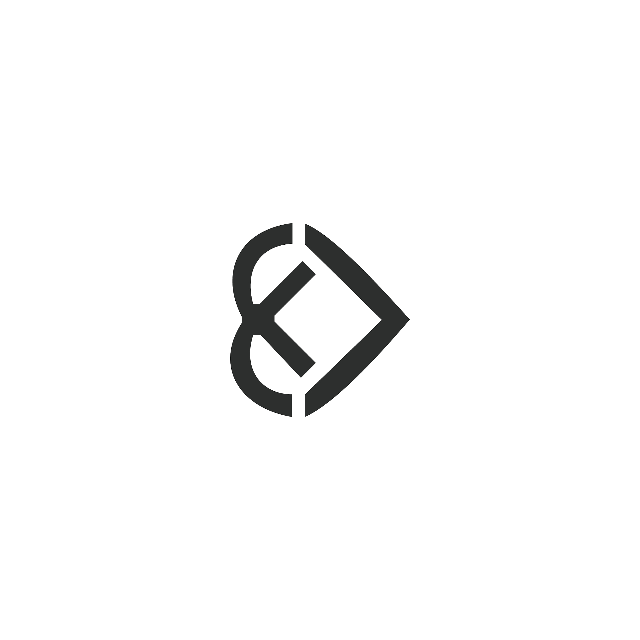 initial letter k logo design template