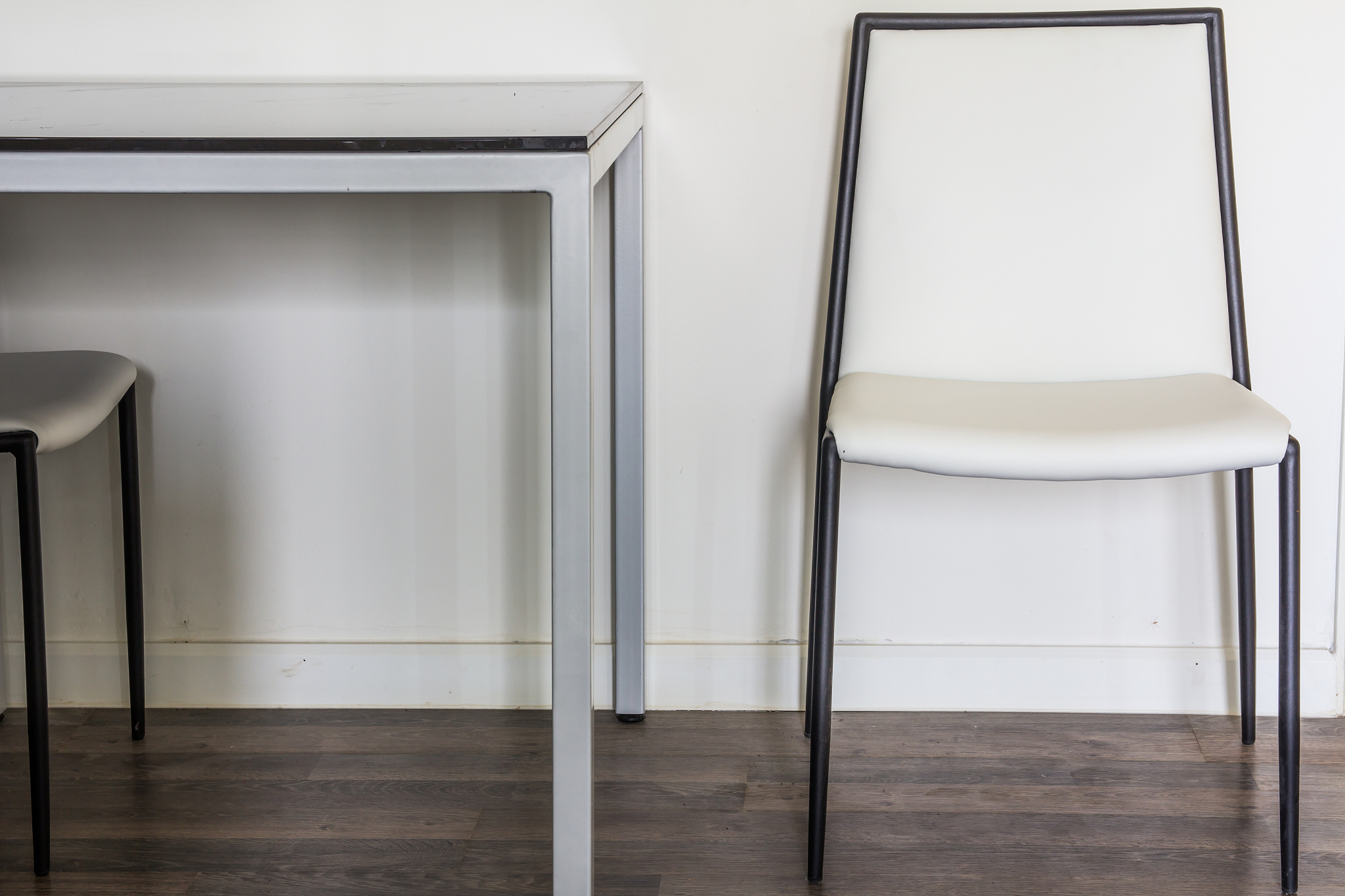 white chair