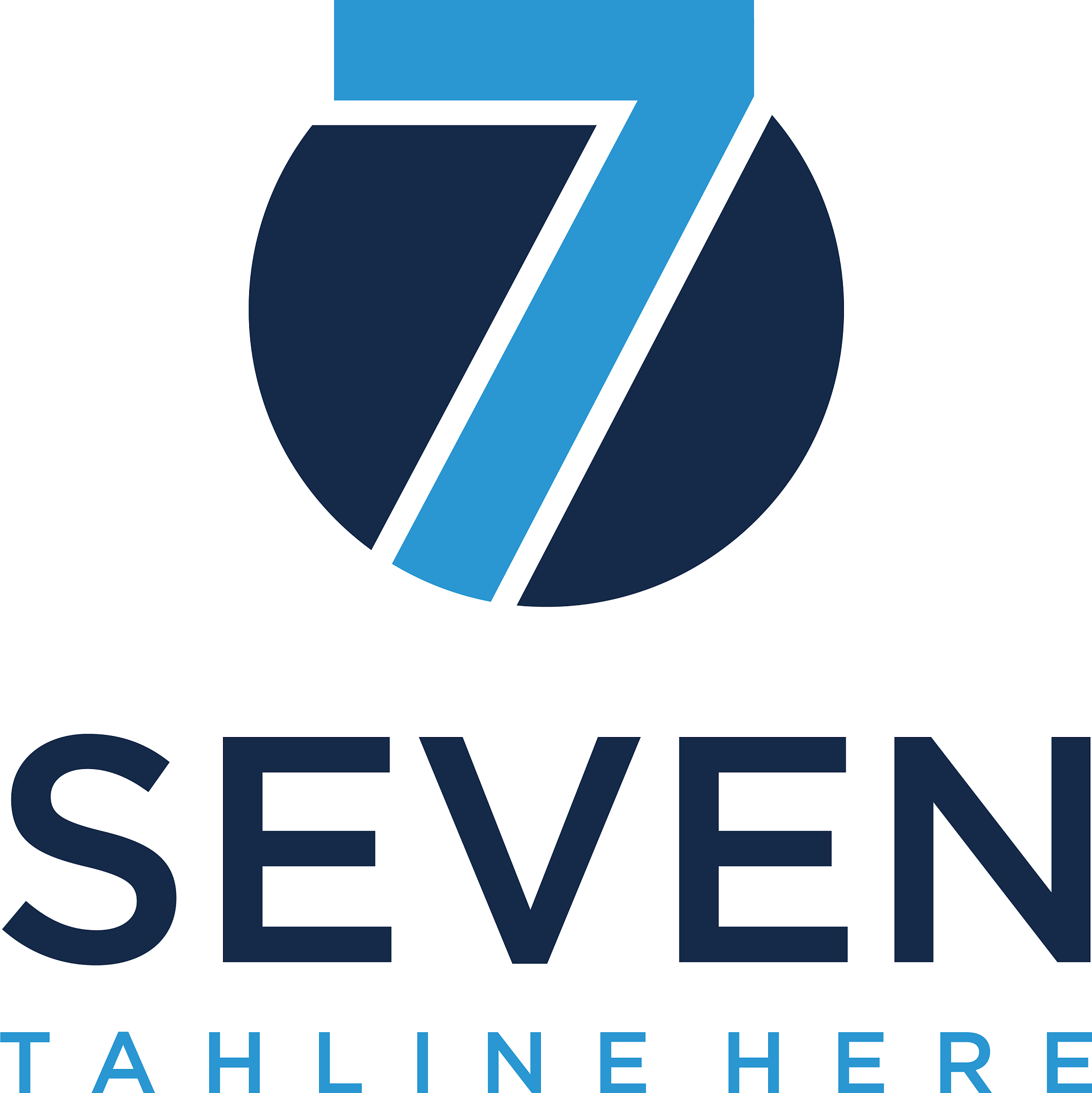 initials seven abstract logo design