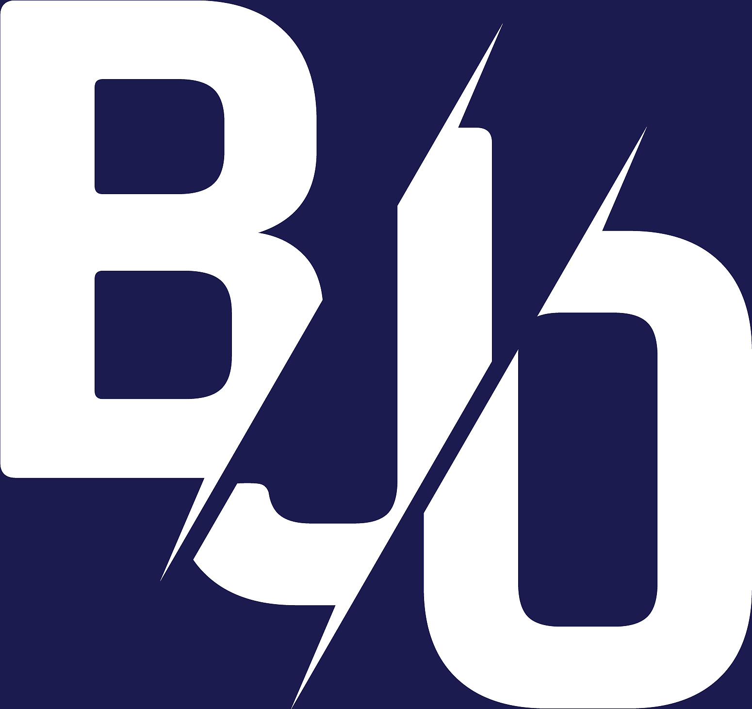 monogram letters initial logo design bjo