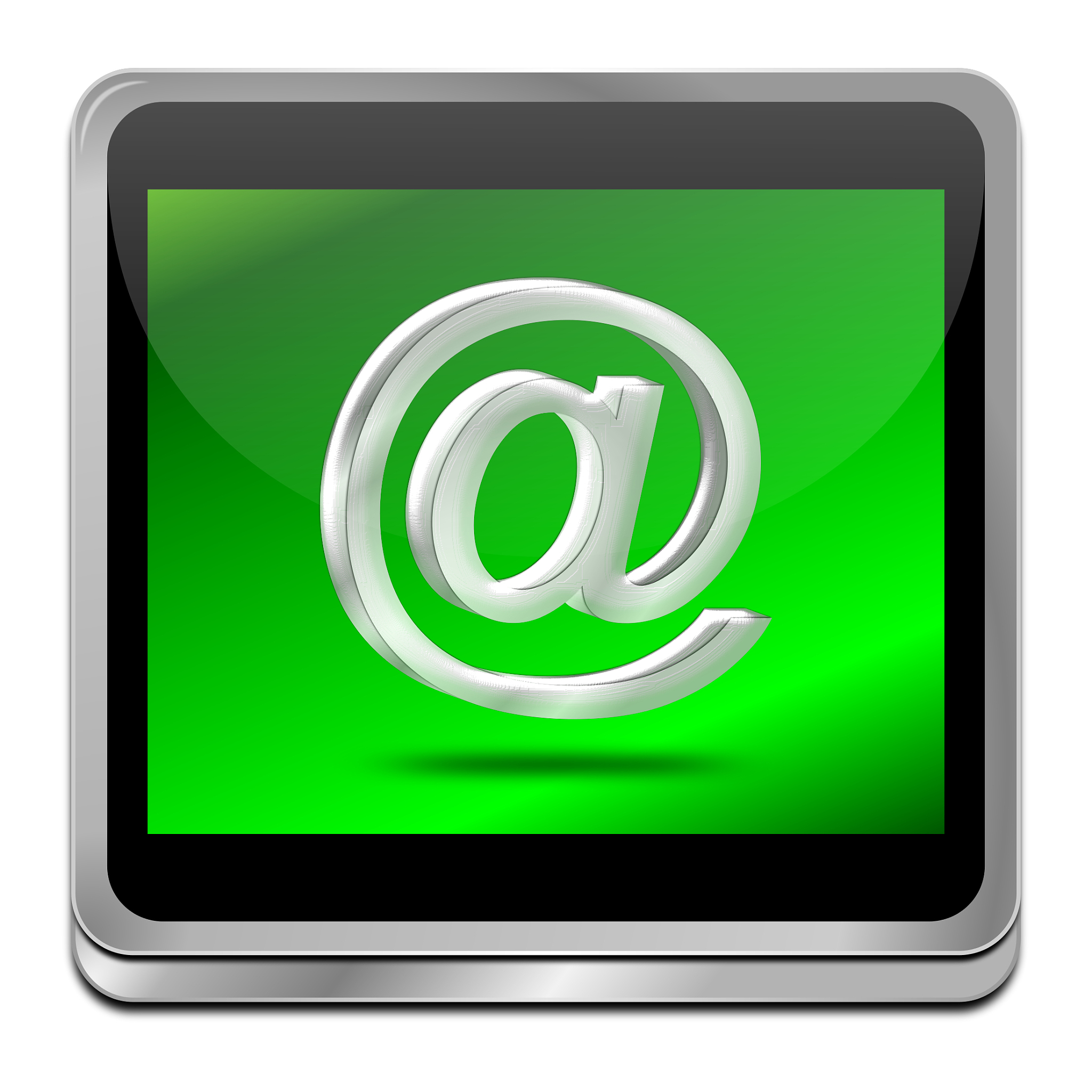 button contact us - 3d illustration