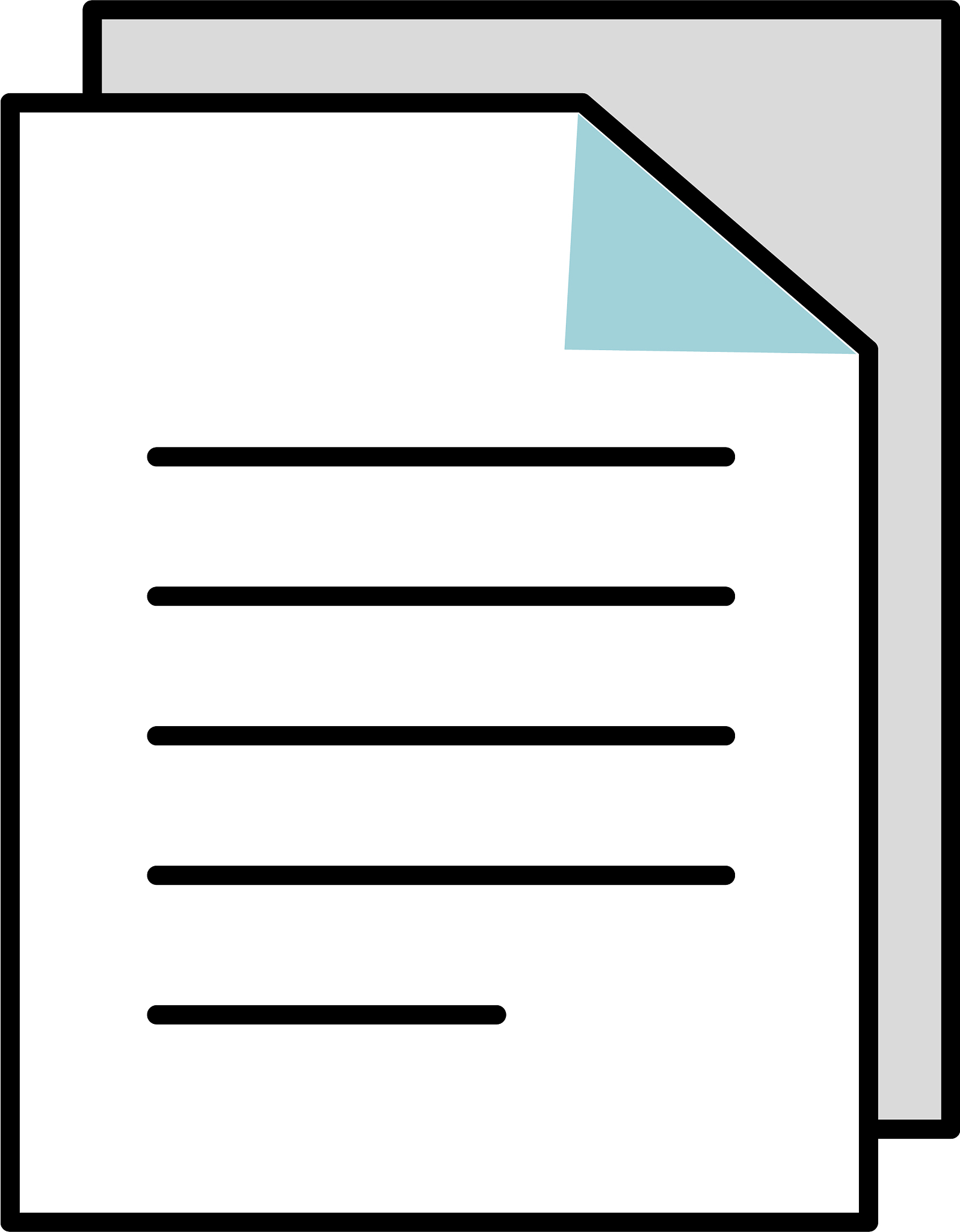 paper document report isolated icon