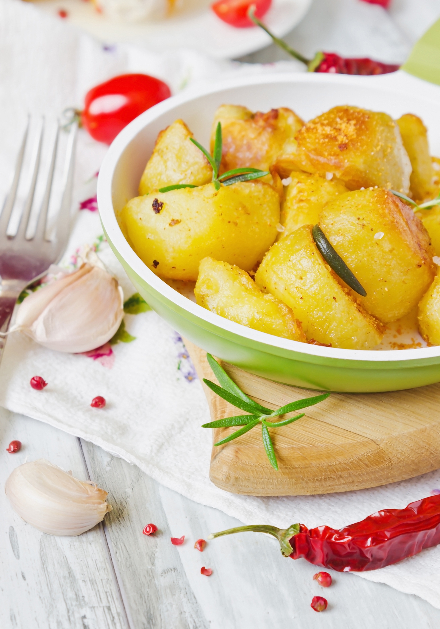 golden fried potatoes