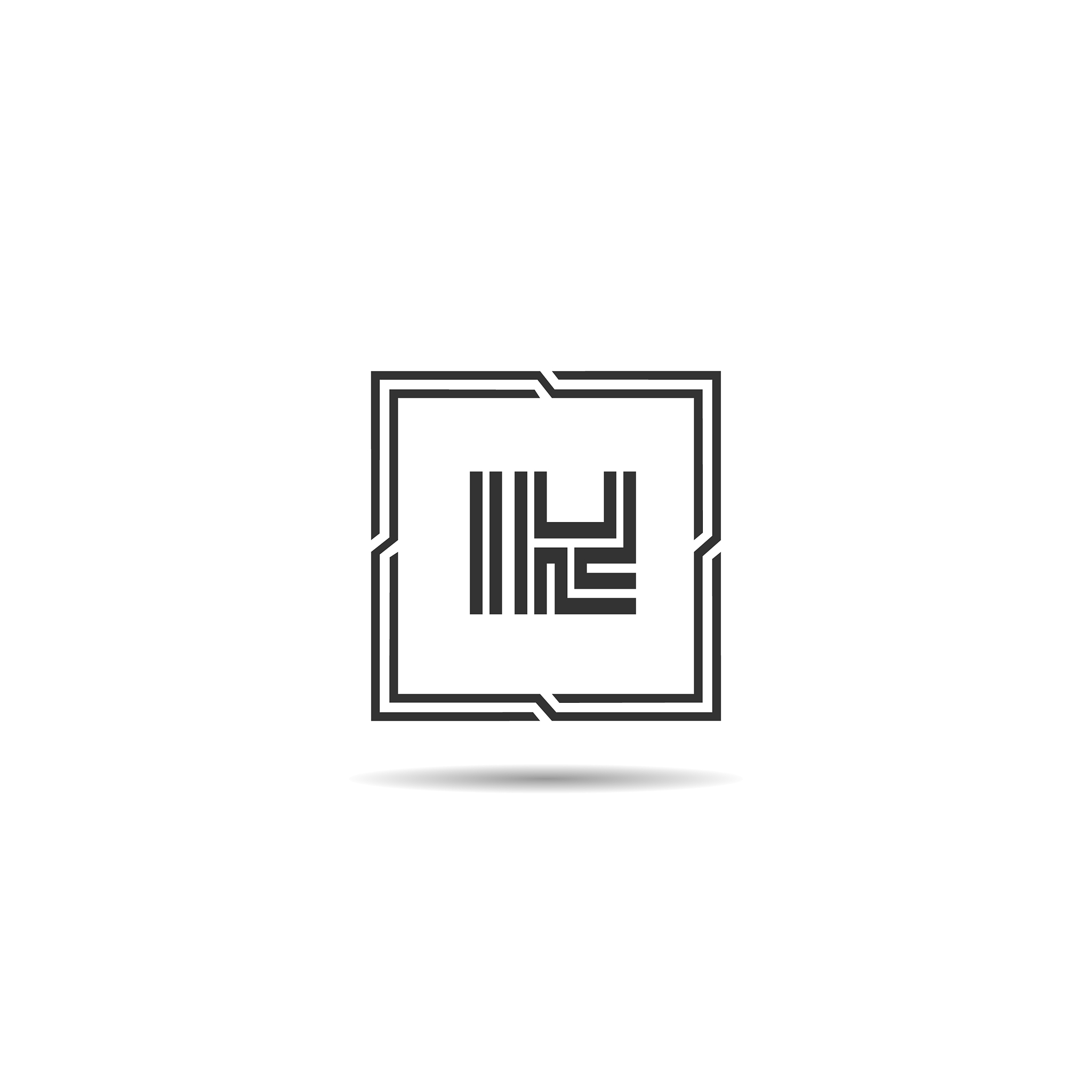 initial letter ik logo template design