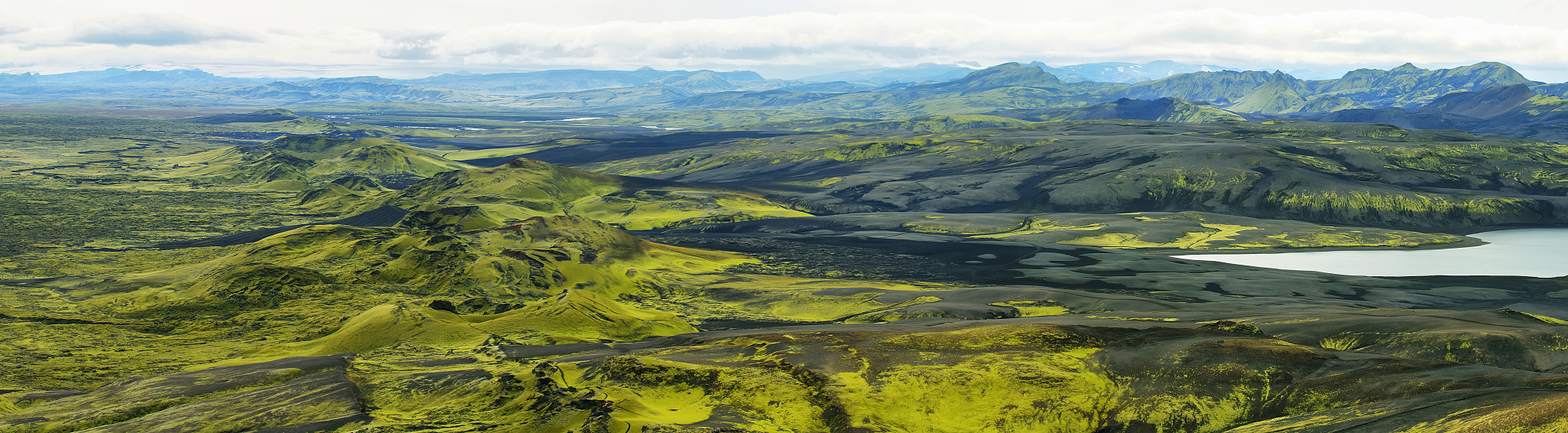 volcanic landscape in laki area