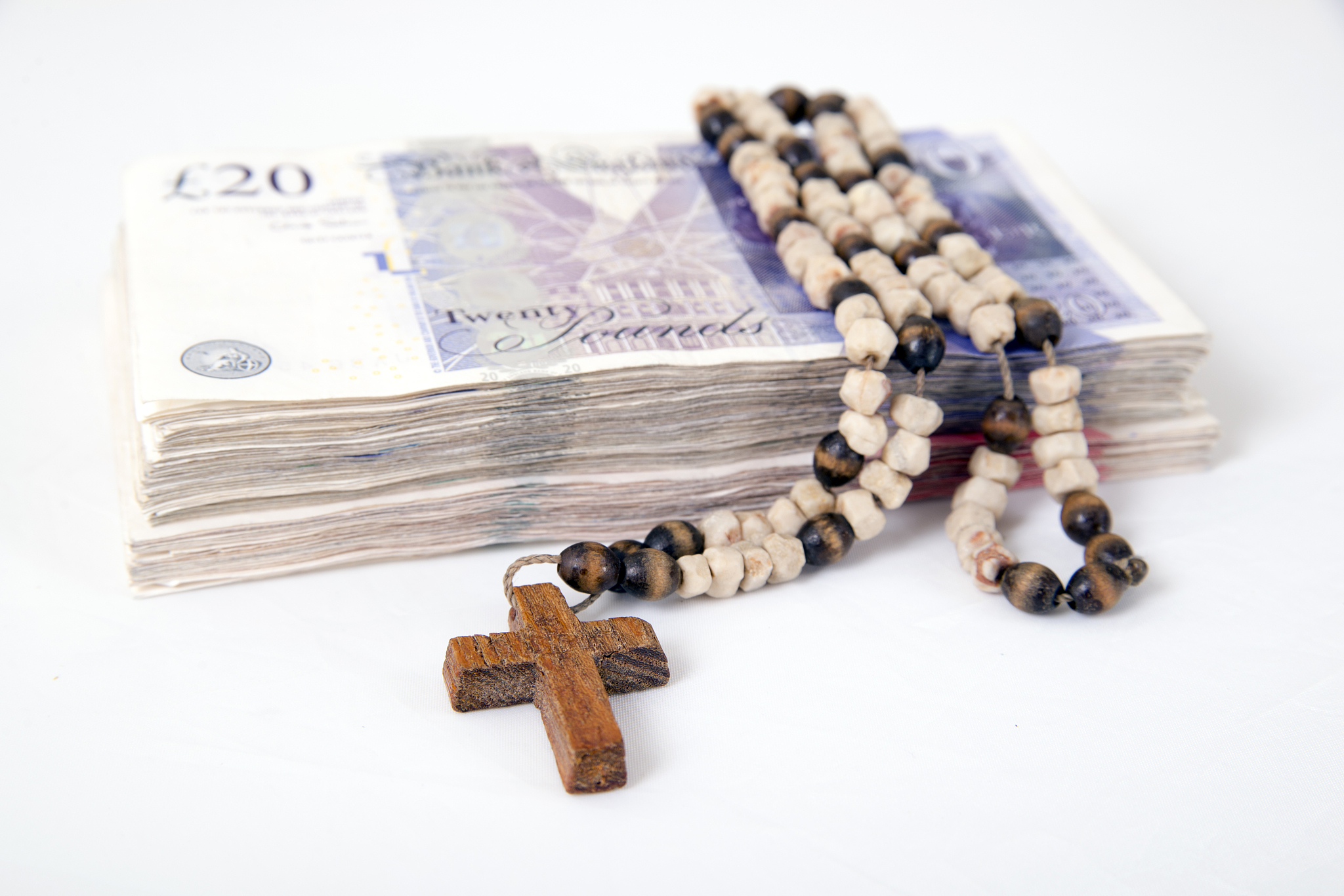 rosary beads with pounds