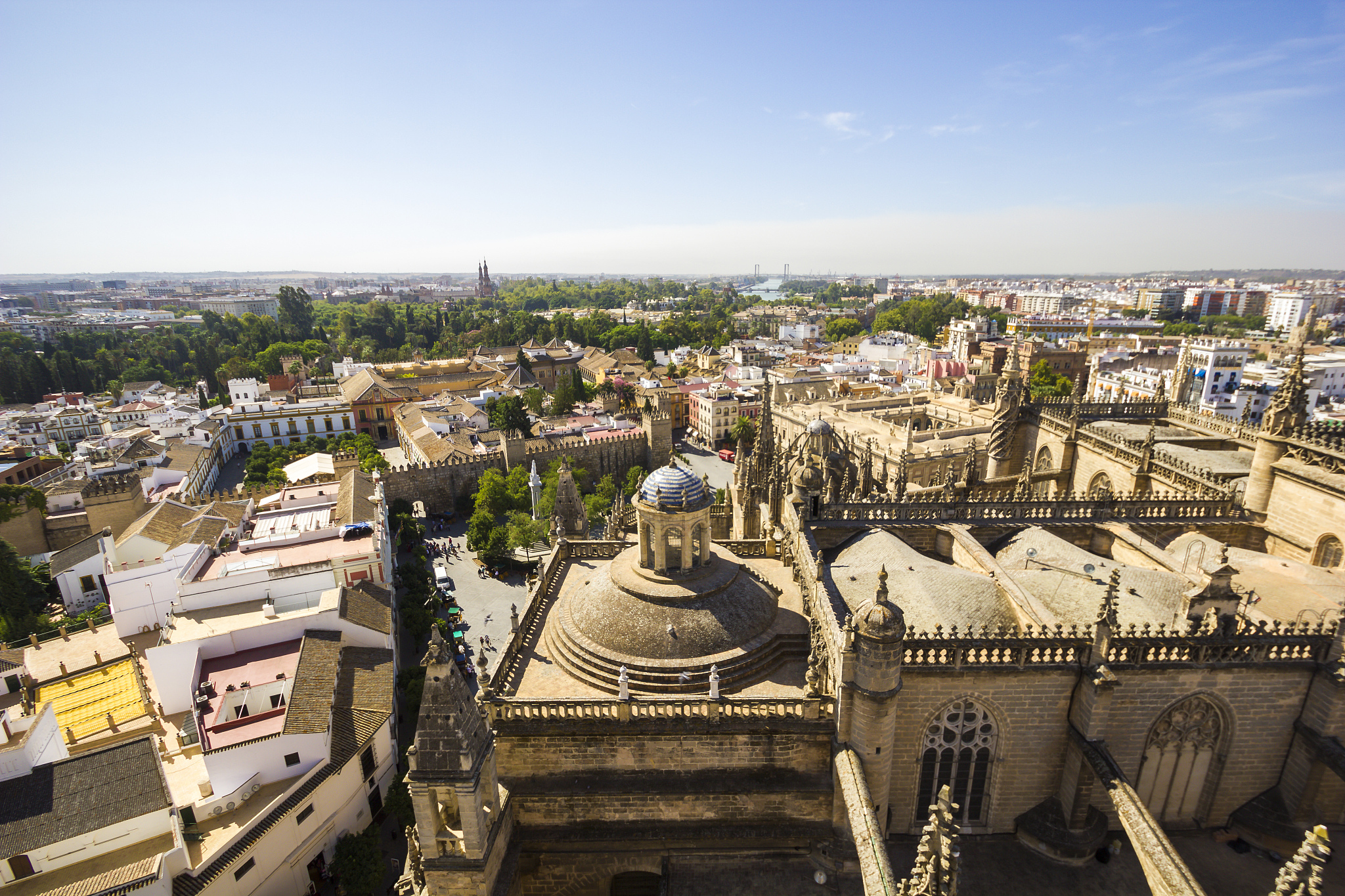seville cathedral in the historic city of seville in andalusia, 