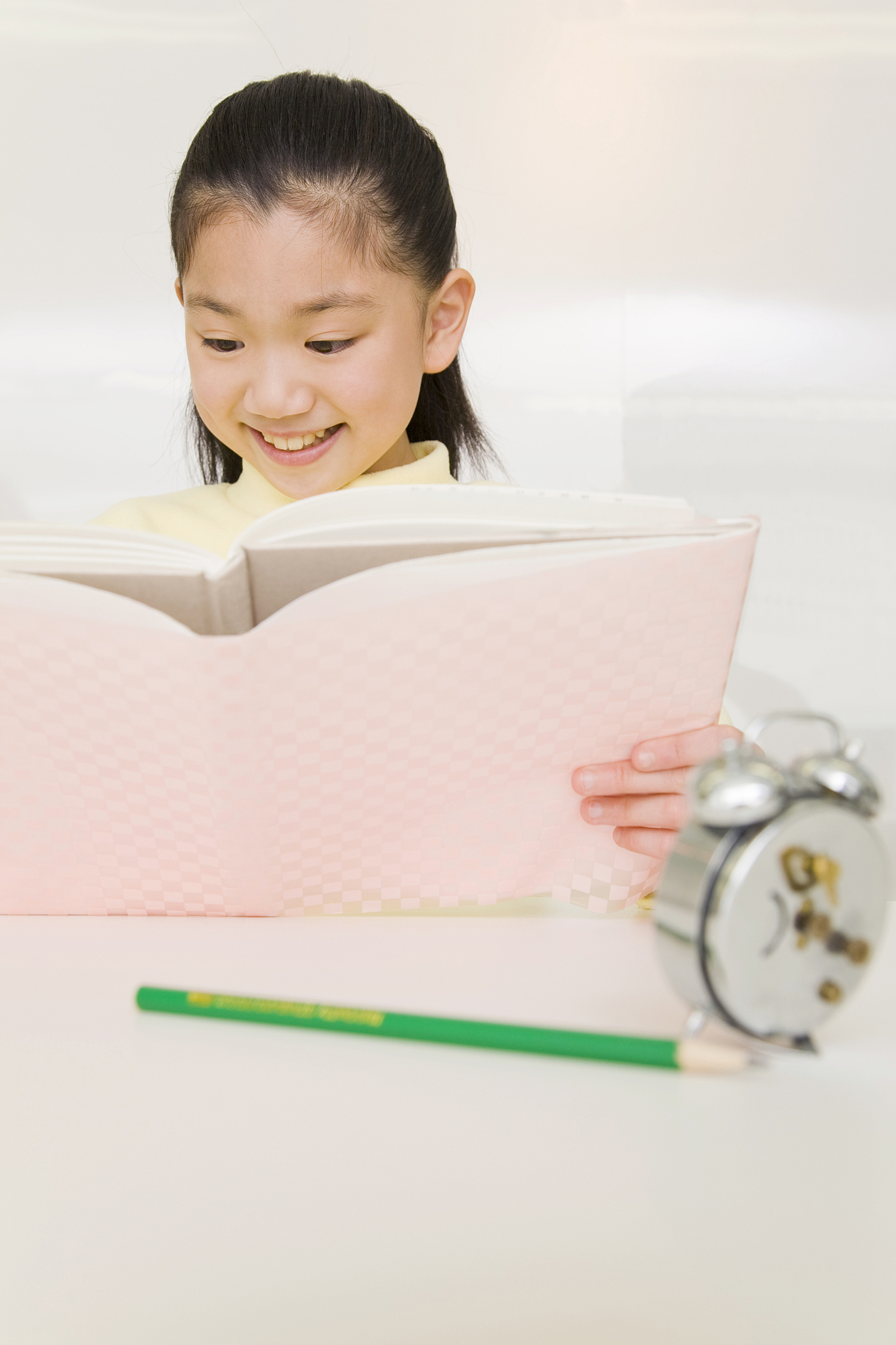 girl reading a book