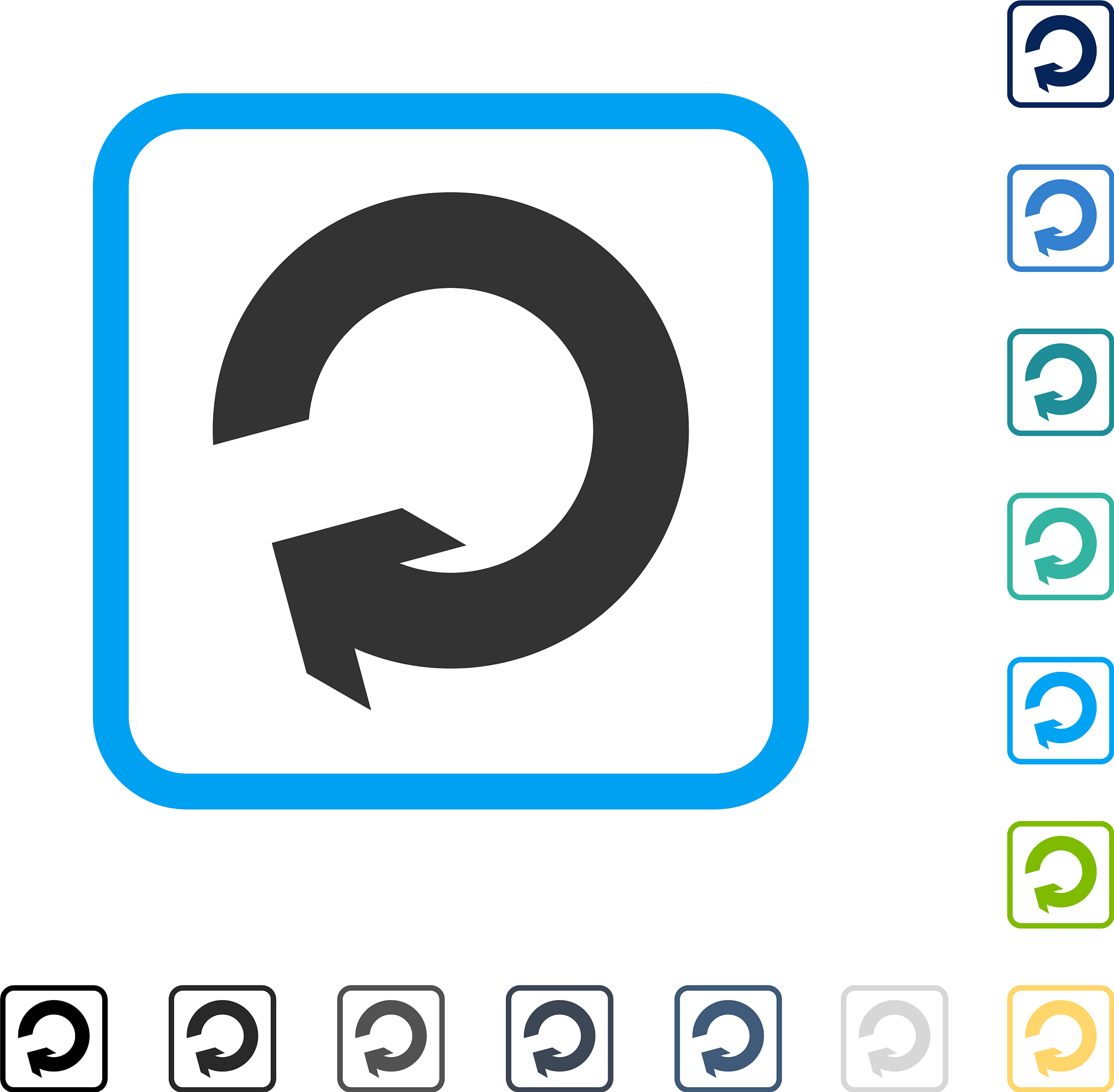 rotate framed icon
