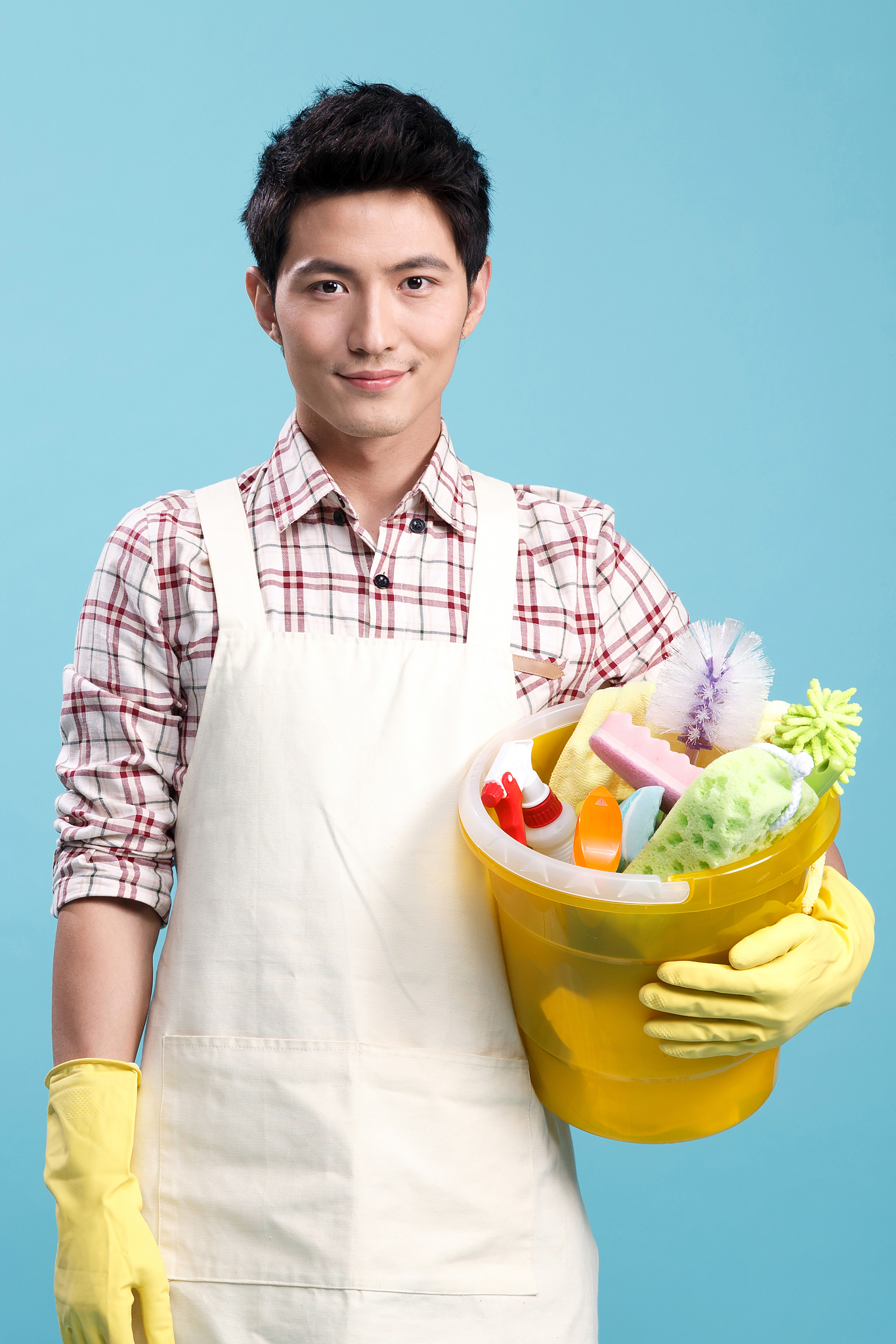 家常杂务,青年<strong>男人</strong>,男人,肖像,工具,中国,幸福,时尚,忙碌,一个人